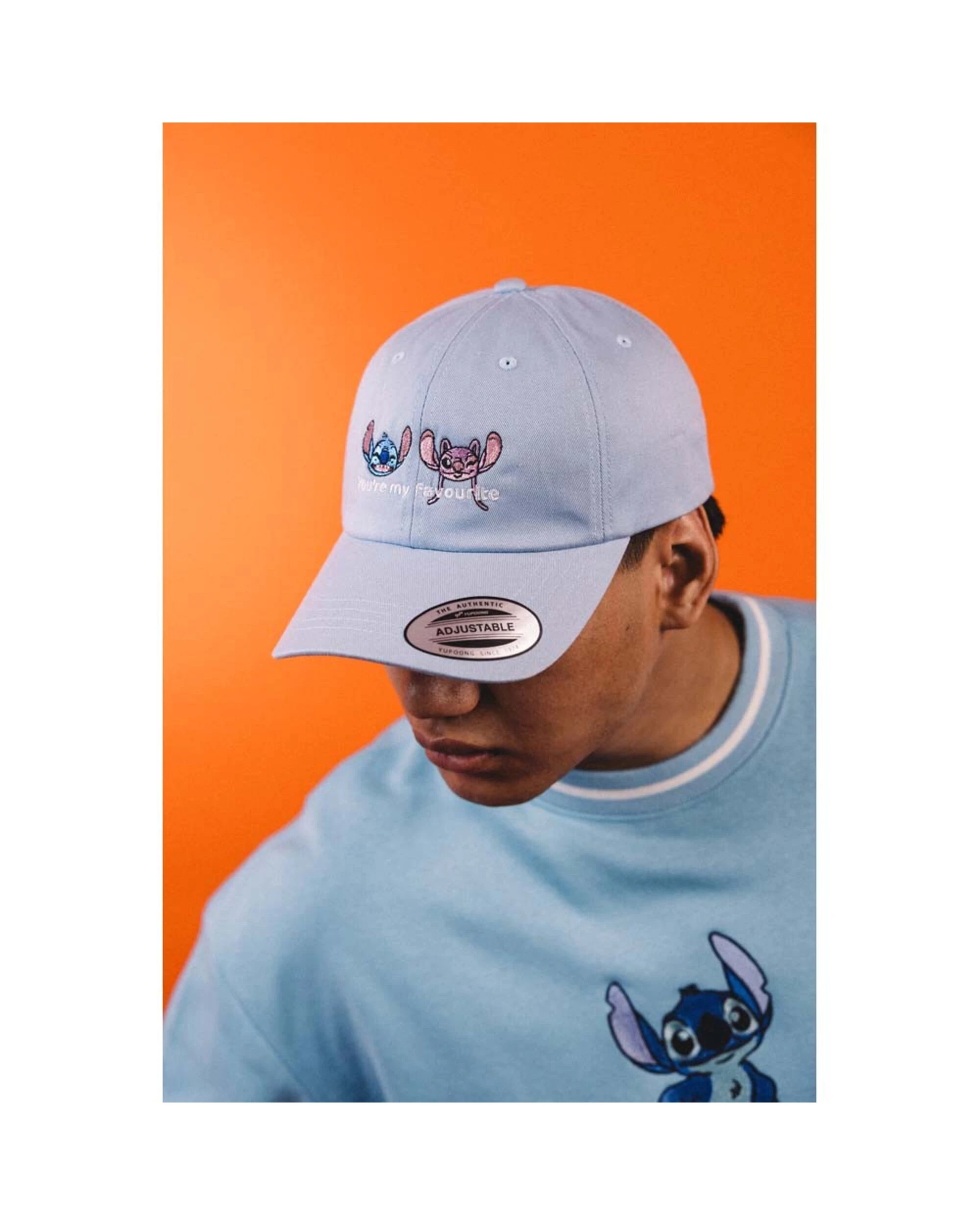 1 Disney - Lilo & Stitch - Stitch & Angel Dad Cap By Flexfit Yupoong - Blue, 1 of 1