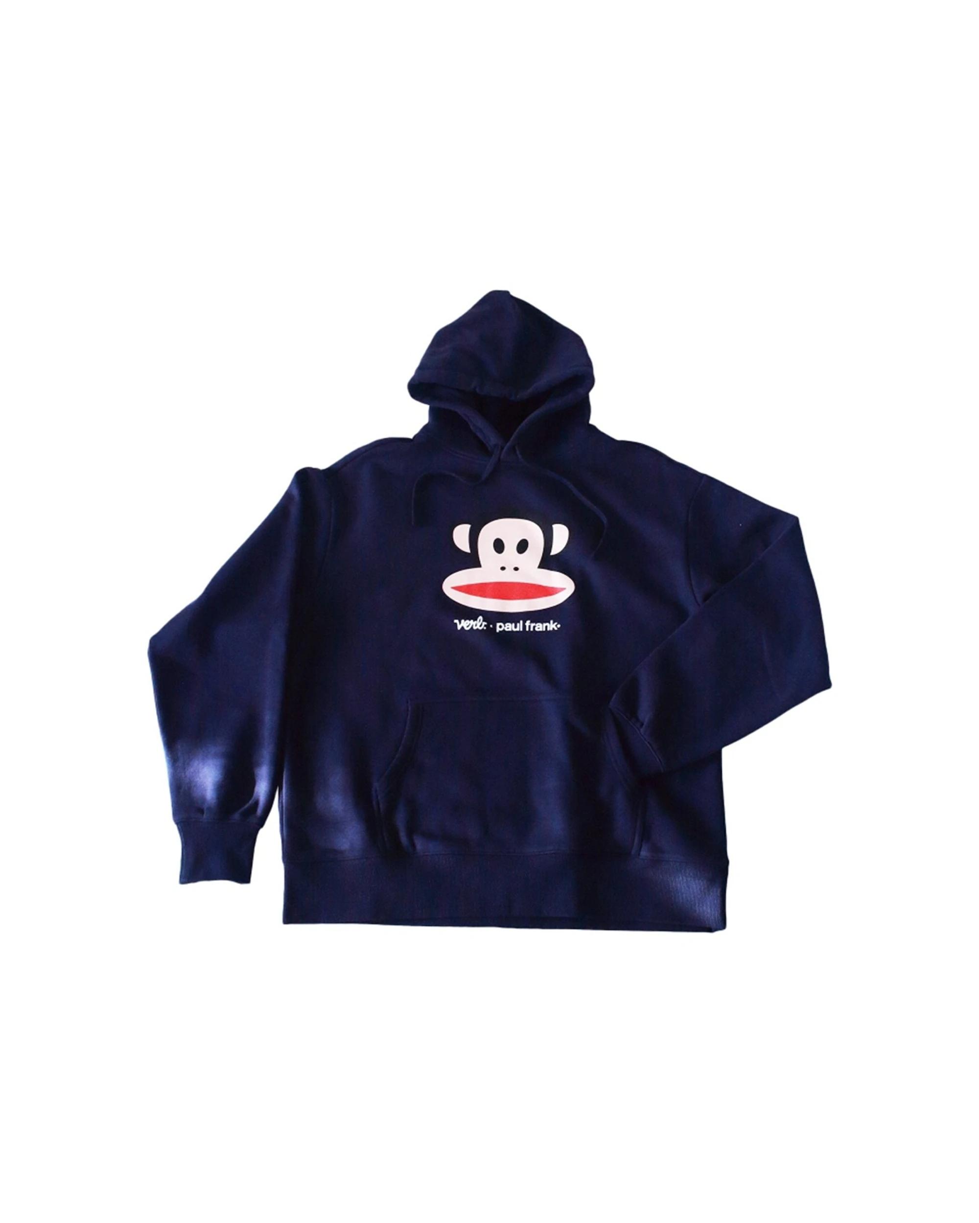 4 Verb. X Paul Frank Julius Head Mens Cotton Jumper Hoodie Oversized Fit BLUE, 4 of 4