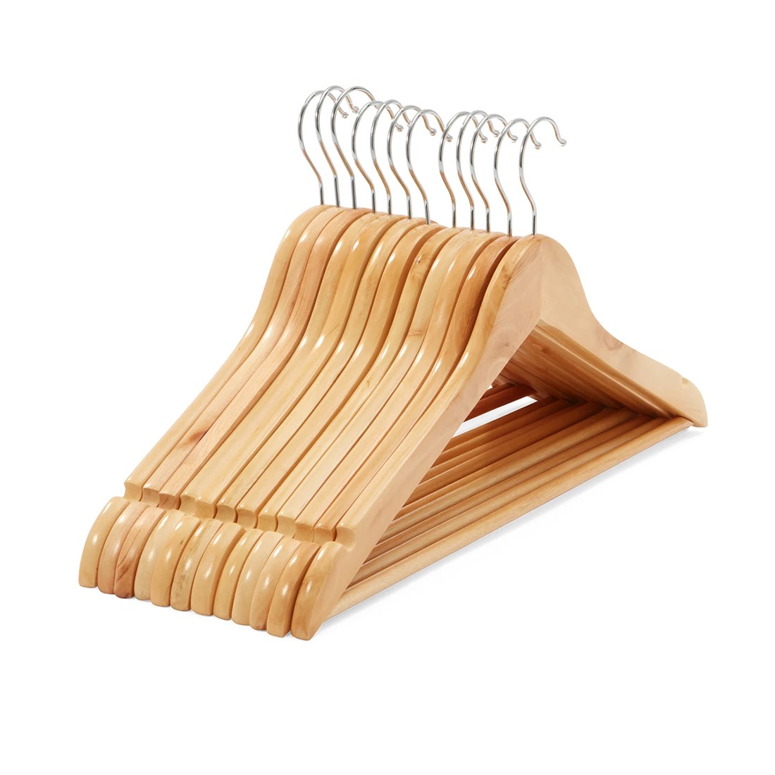 4 12 Pack Wooden Hangers, 4 of 8