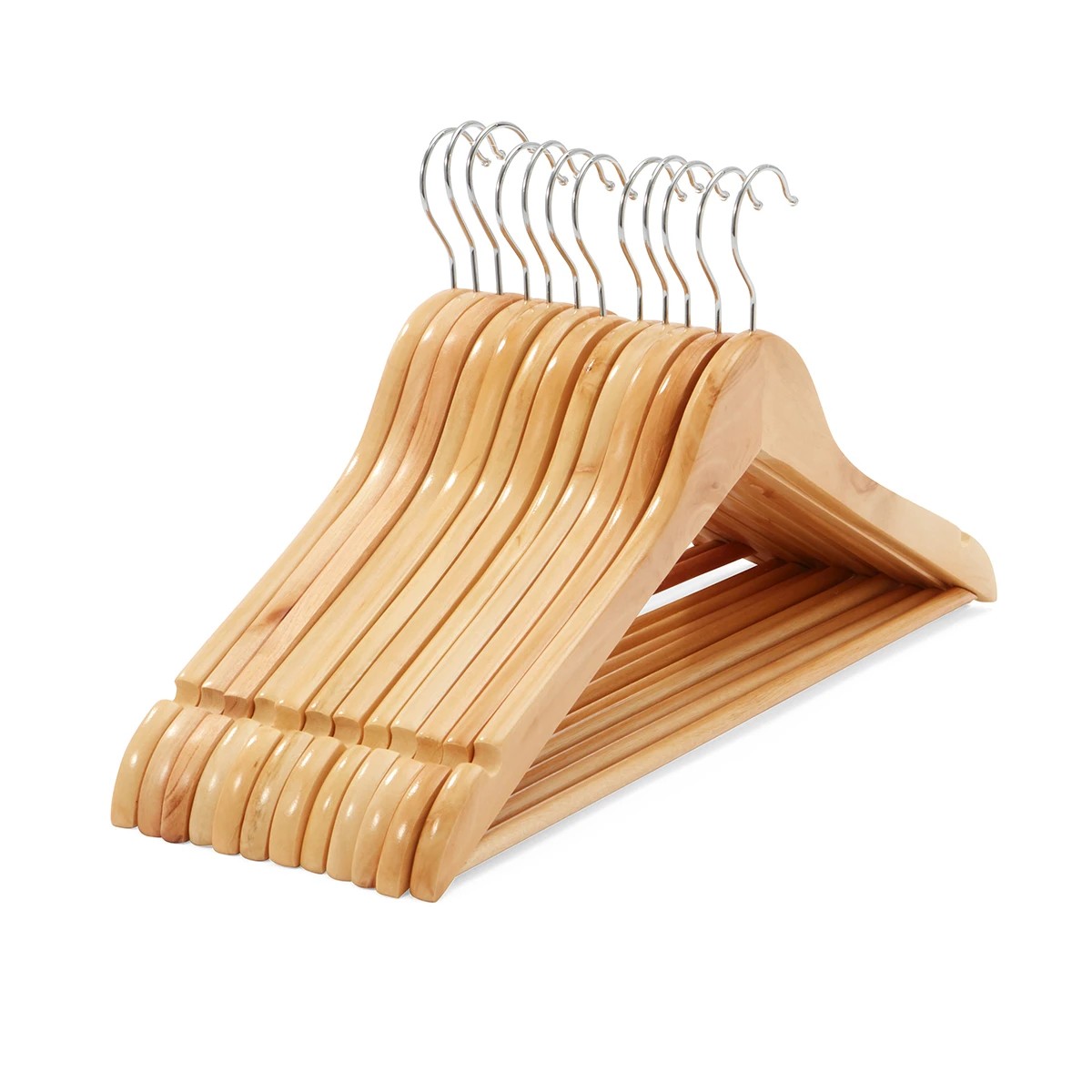4 12 Pack Wooden Hangers, 4 of 8