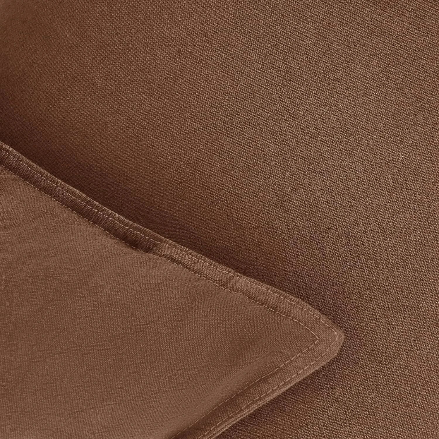 4 Gioia Casa 2-Pack Linen-Cotton Blend Cushion Covers 45x45cm - Cocoa Brown, 4 of 5