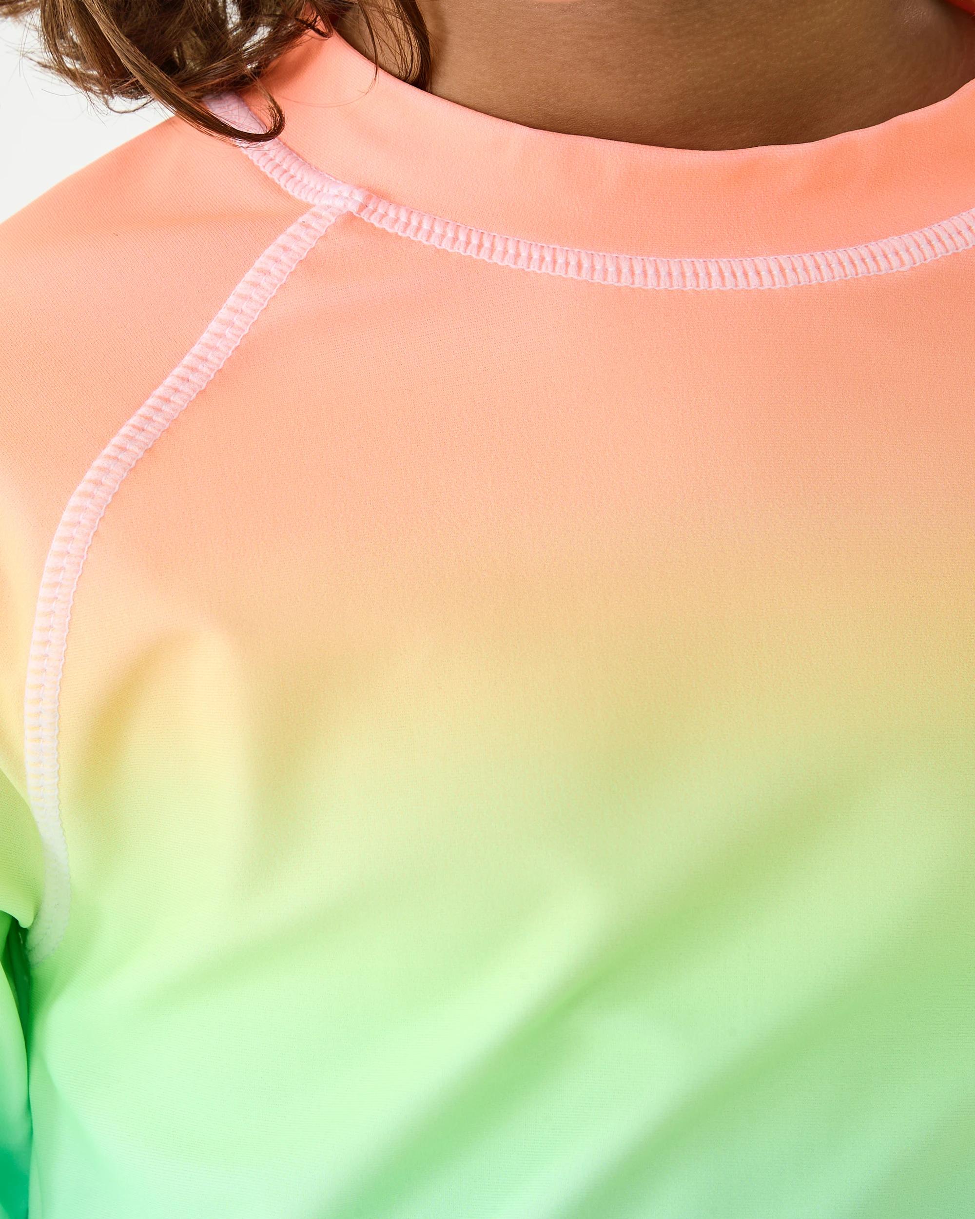 4 Printed Long Sleeve Rash Vest Ombre, 4 of 6