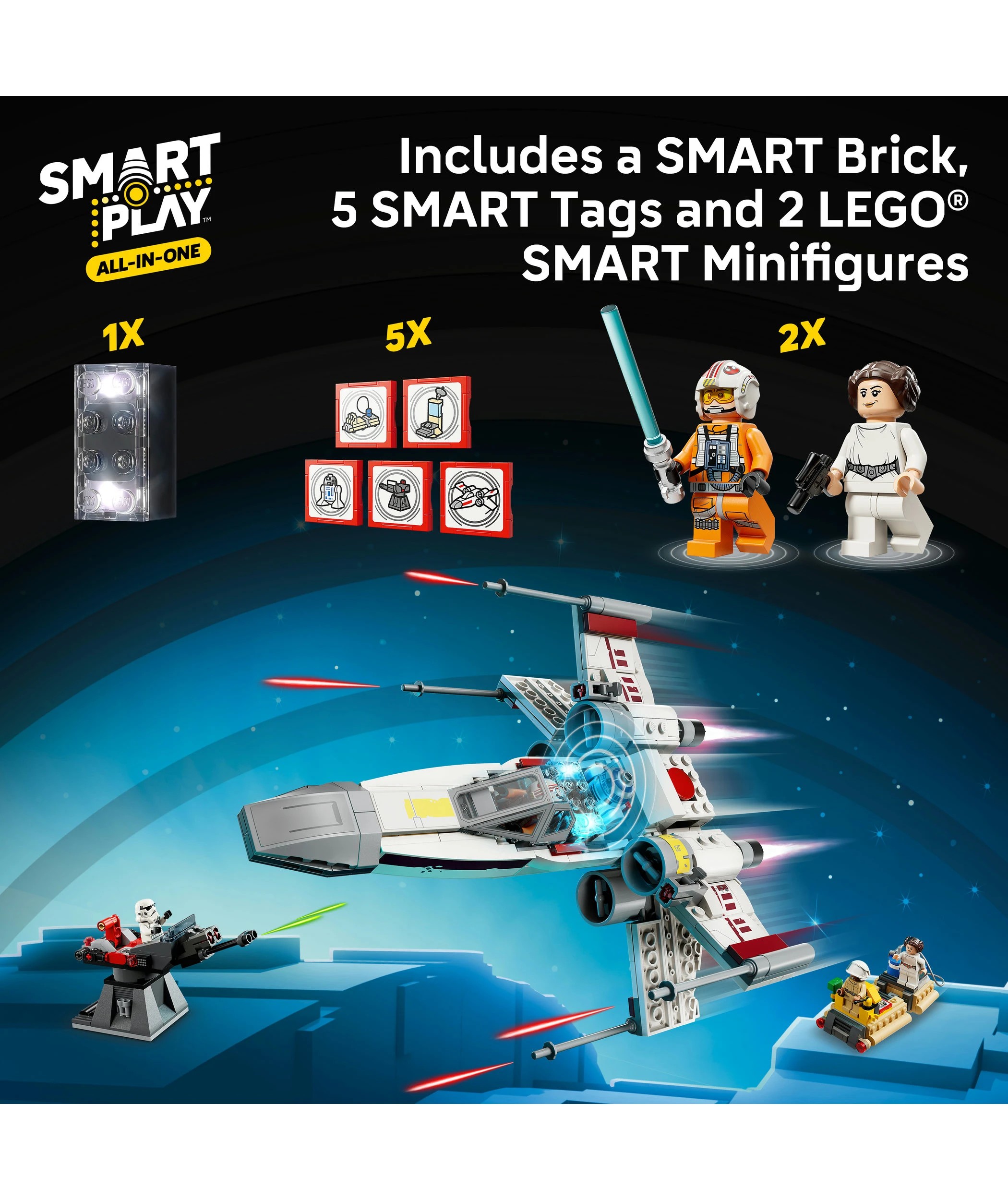 8 LEGO Star Wars SMART Play: Luke's Red Five X-Wing 75423, 8 of 11