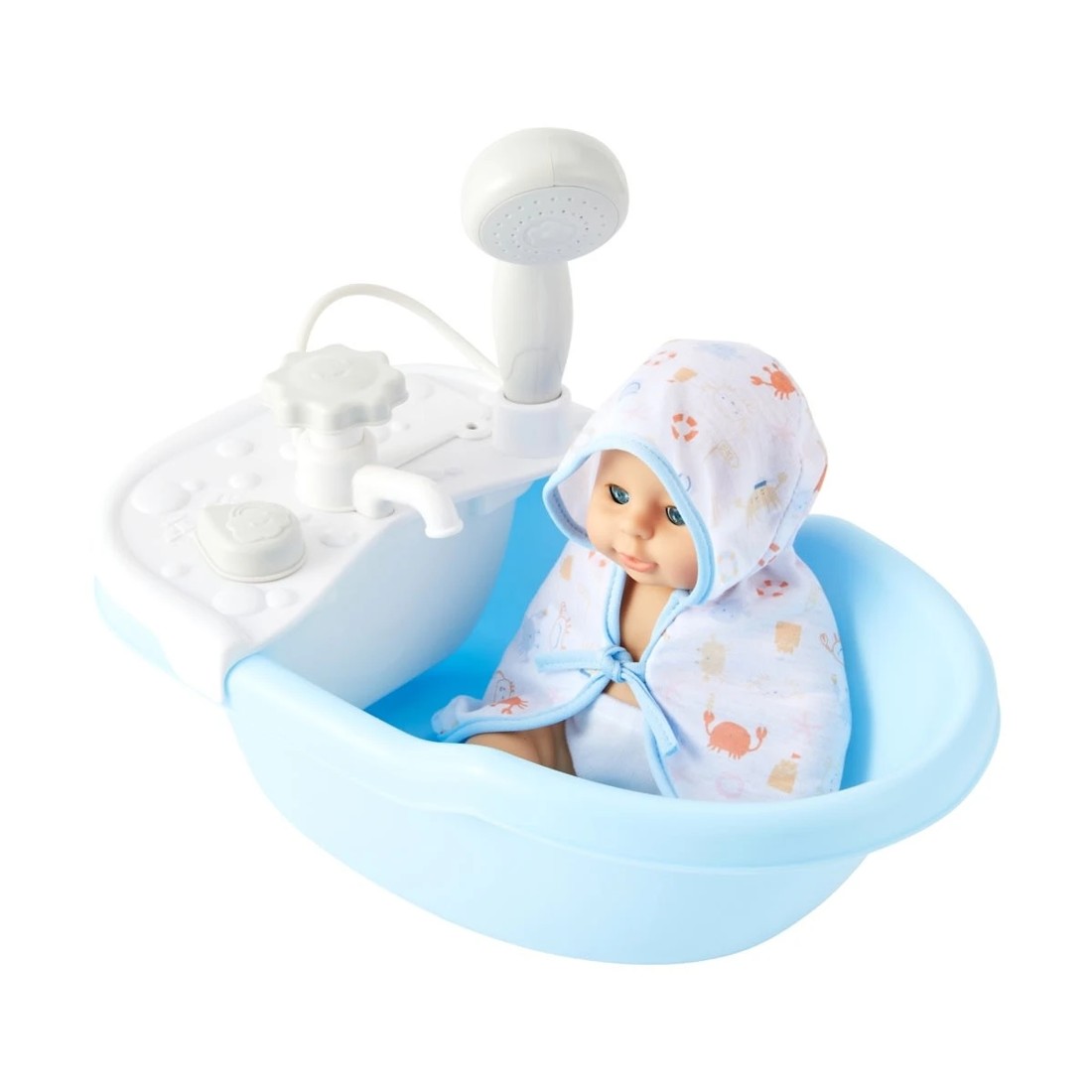 5 3 Piece Nurture Baby: Working Bath Tub with Baby Playset, 5 of 8