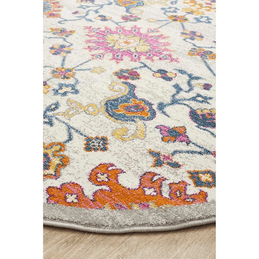 3 Rug Culture Babylon 208 Round Rug, Multi Polypropylene - Multi, 3 of 7