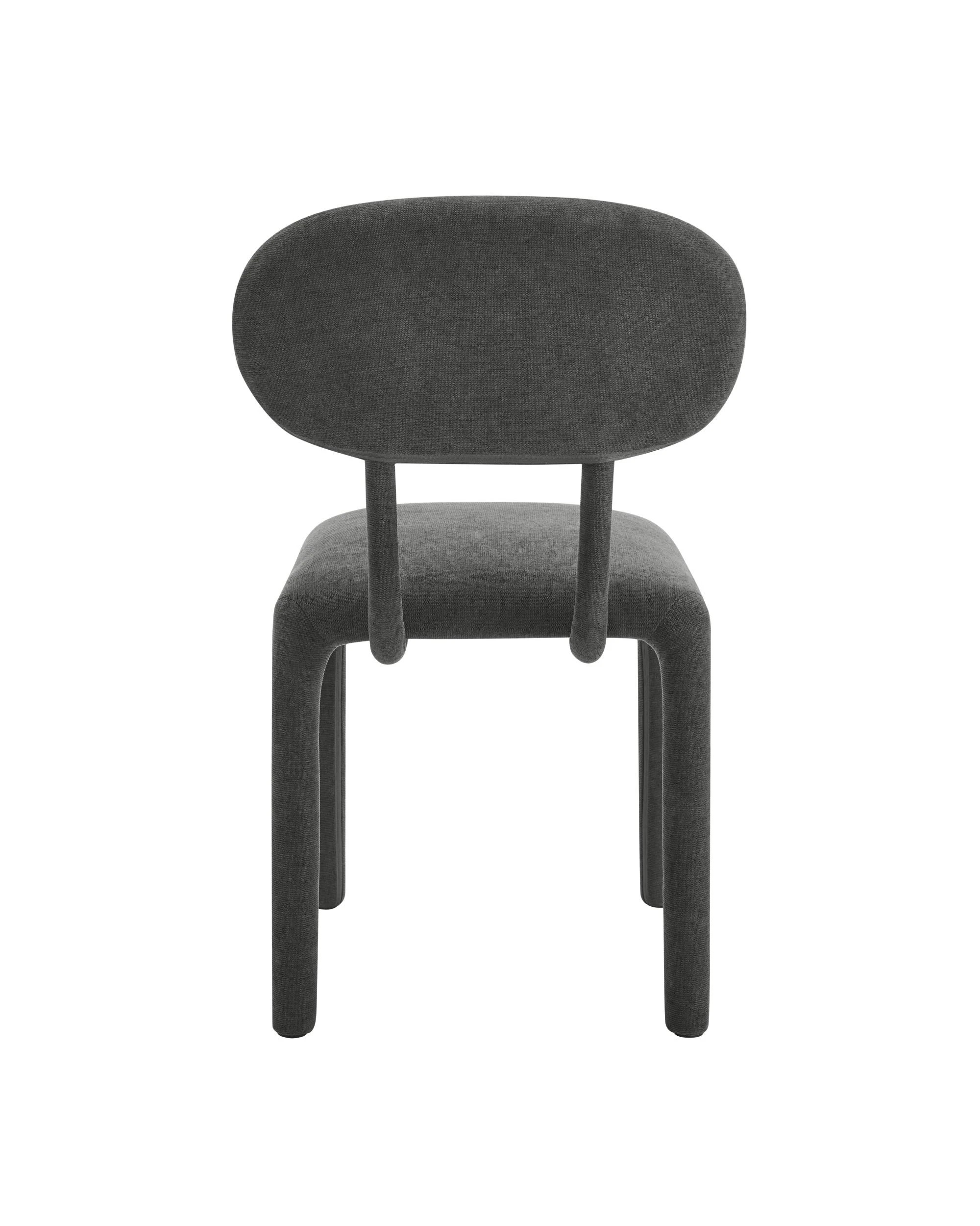 5 Kodu Full Upholstered Dining Chairs Set of 2 - Charcoal, 5 of 10
