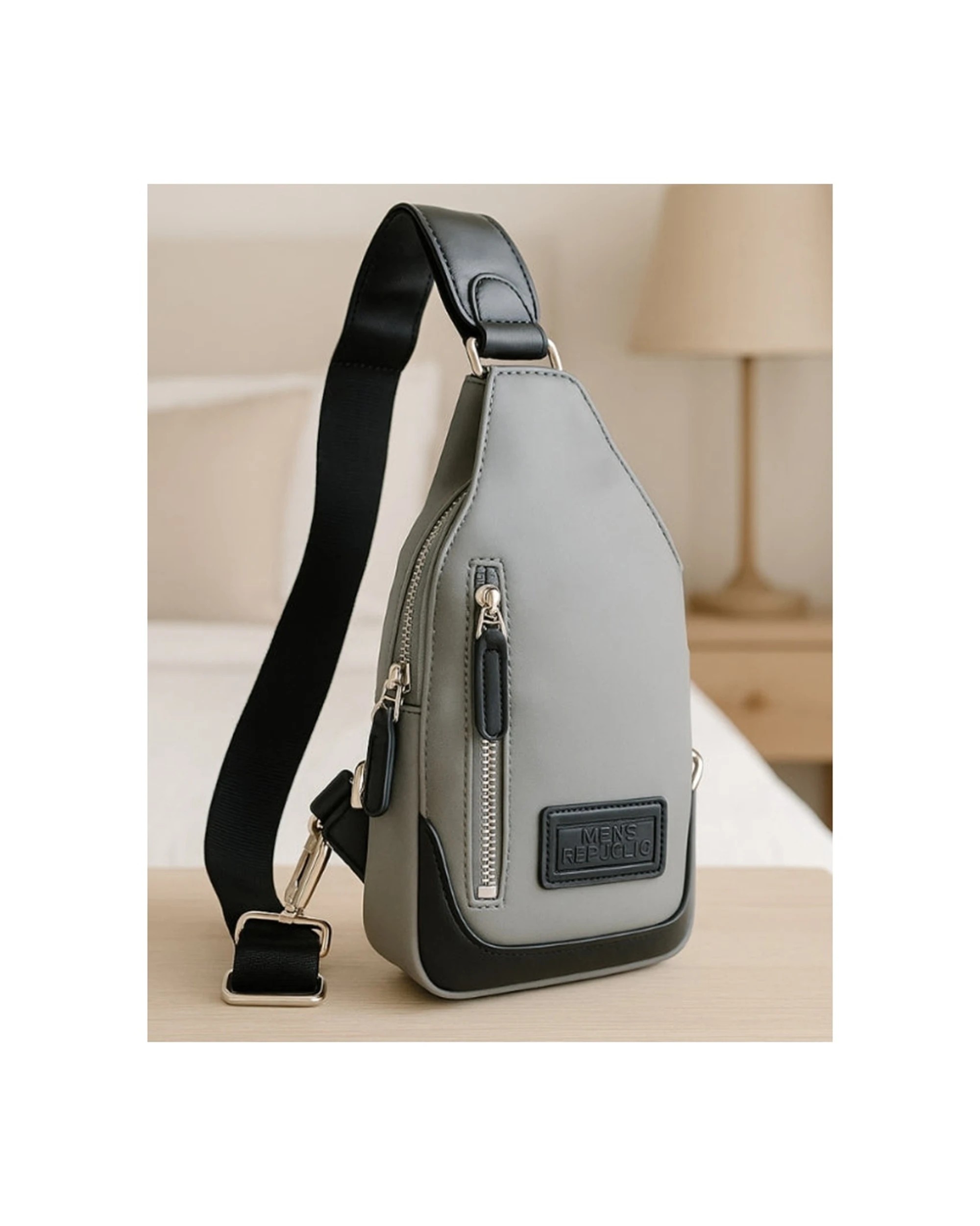 7 Mens Republic Nylon Single Strap Backpack Crossbody Bag Durable Design - Multi, 7 of 7