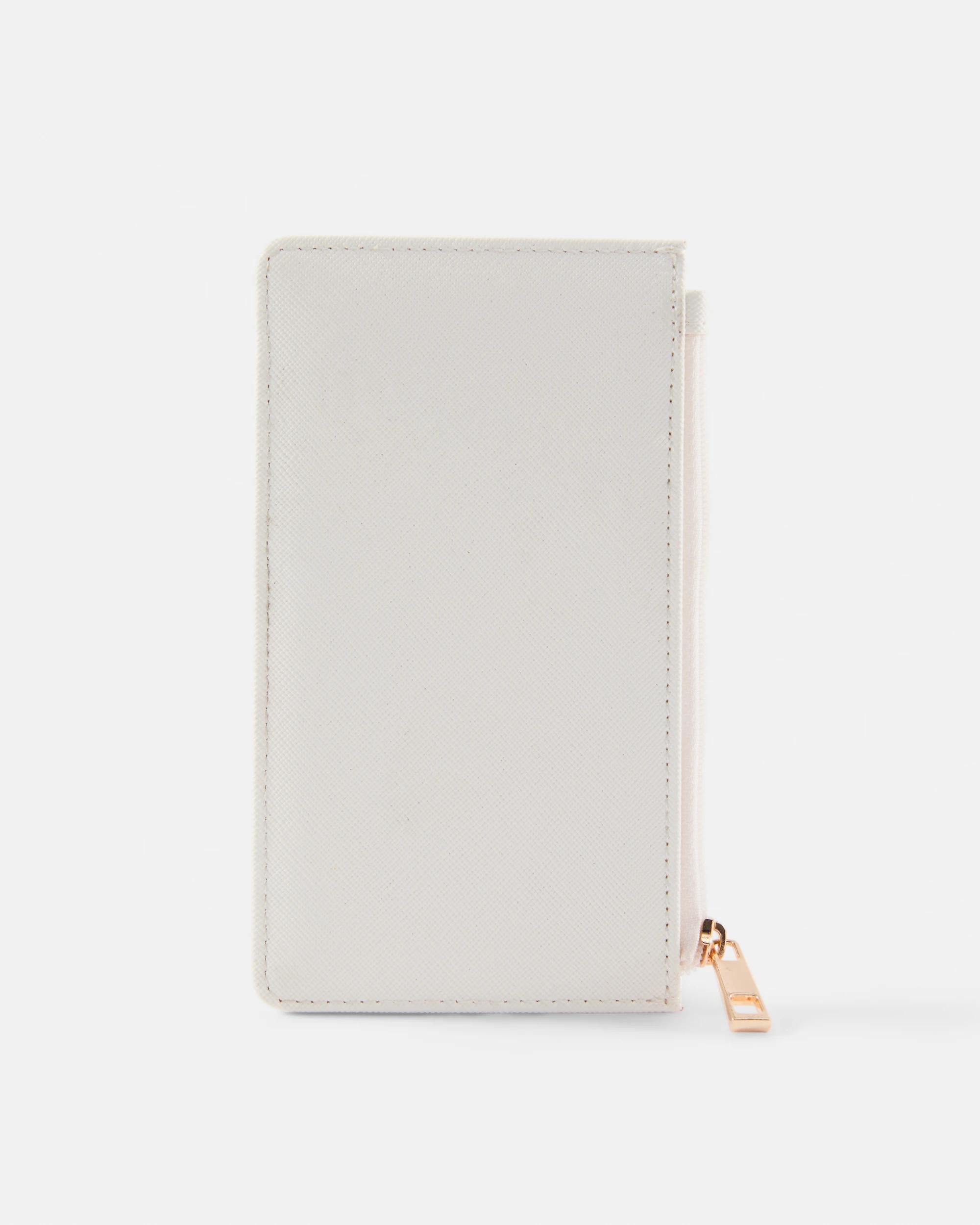2 Zip Card Purse Fawn White, 2 of 4
