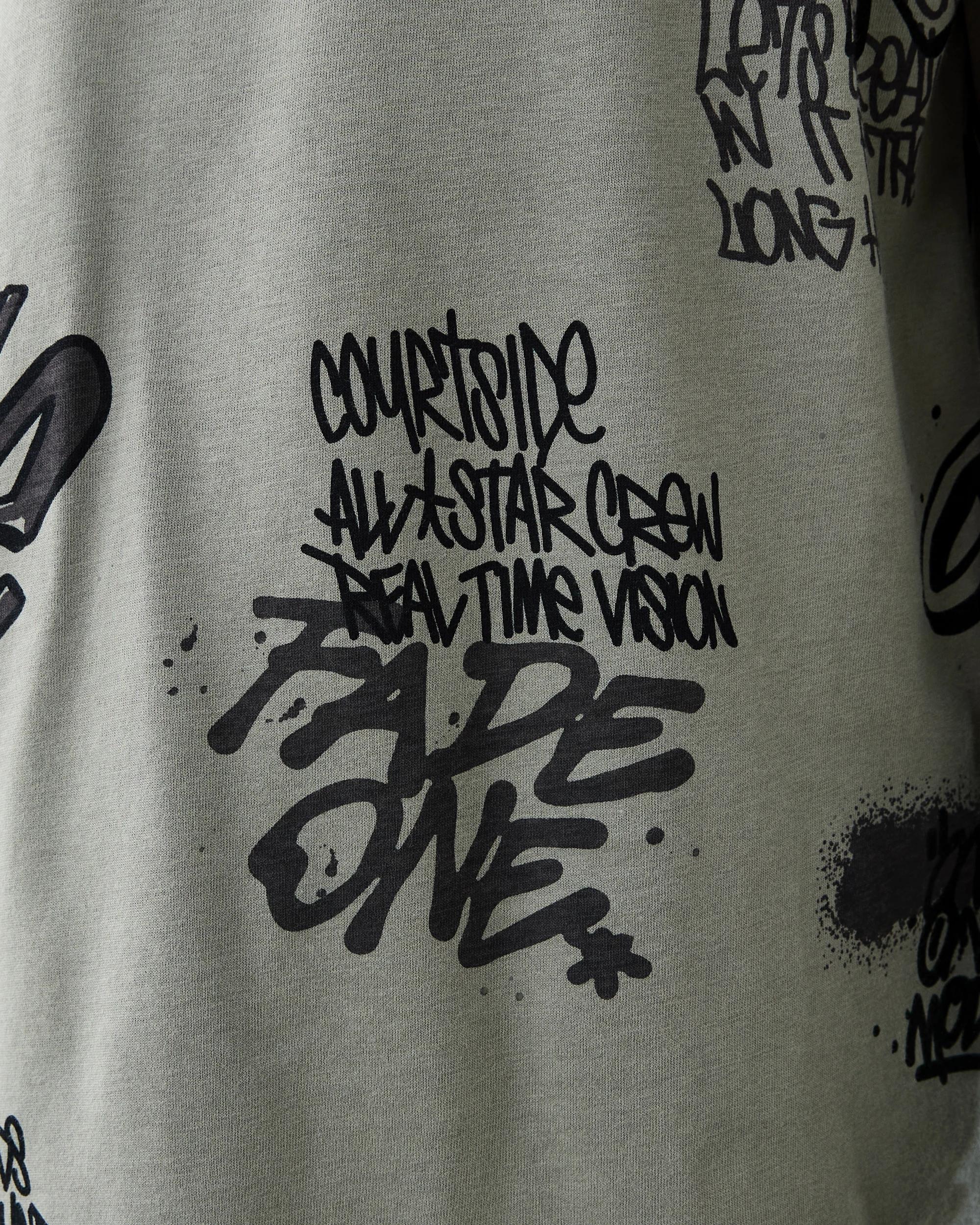 6 Jersey Pyjama Set Grn Grfiti, 6 of 7