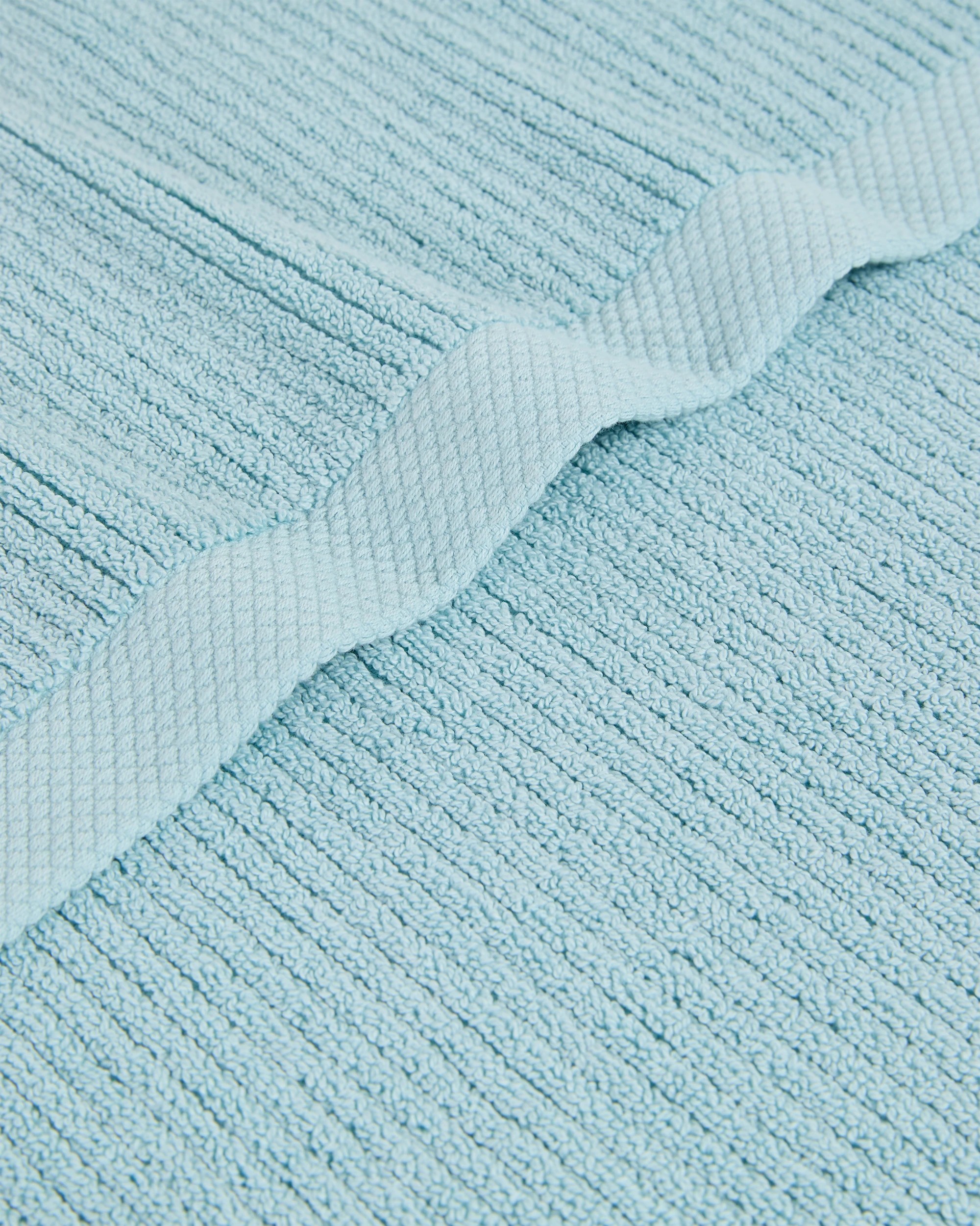2 Target Australian Cotton Ribbed Bath Mat - Piper - Blue, 2 of 2