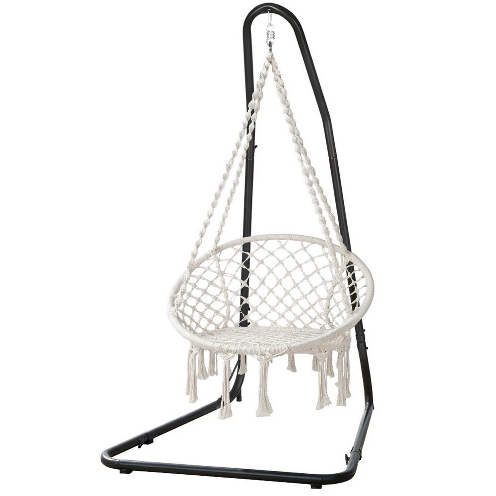 1 Gardeon Hammock Swing Chair with Steel Stand - - Multi, 1 of 7