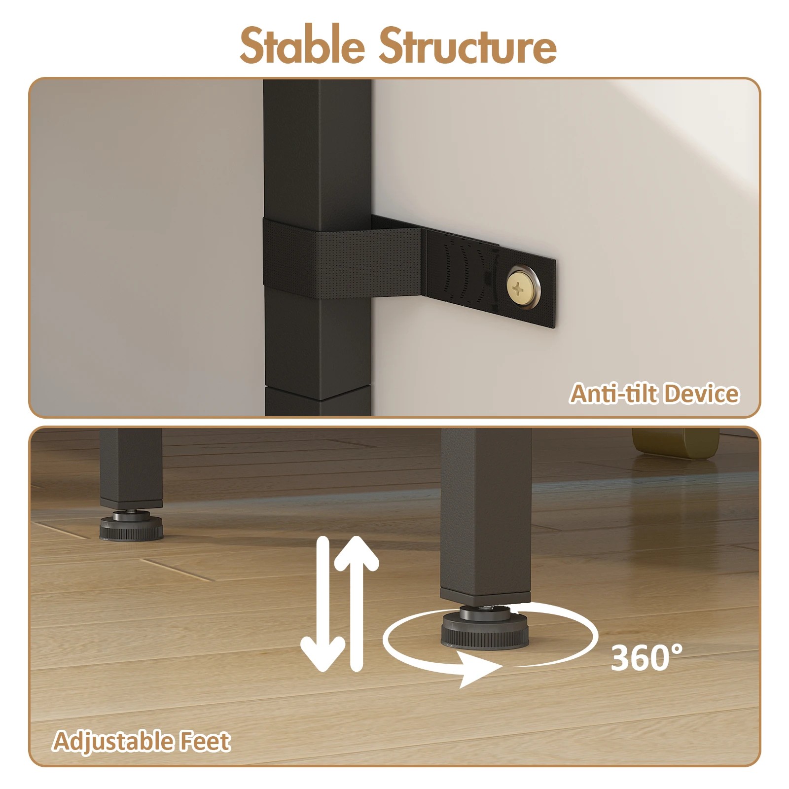 Advwin Led Side Table W/ Charging Station & 2 Drawer Black - Kmart