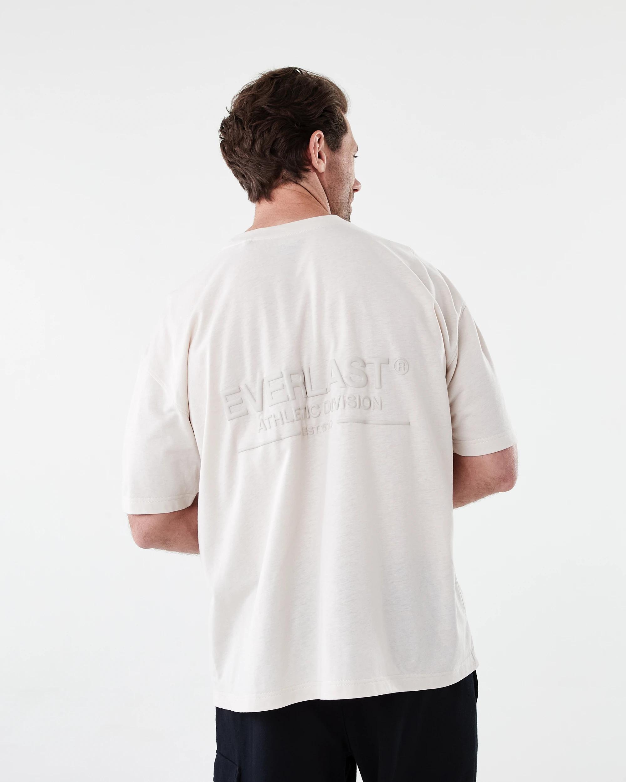 3 Everlast Mens Athletic Crew Neck T-shirt Stone, 3 of 8