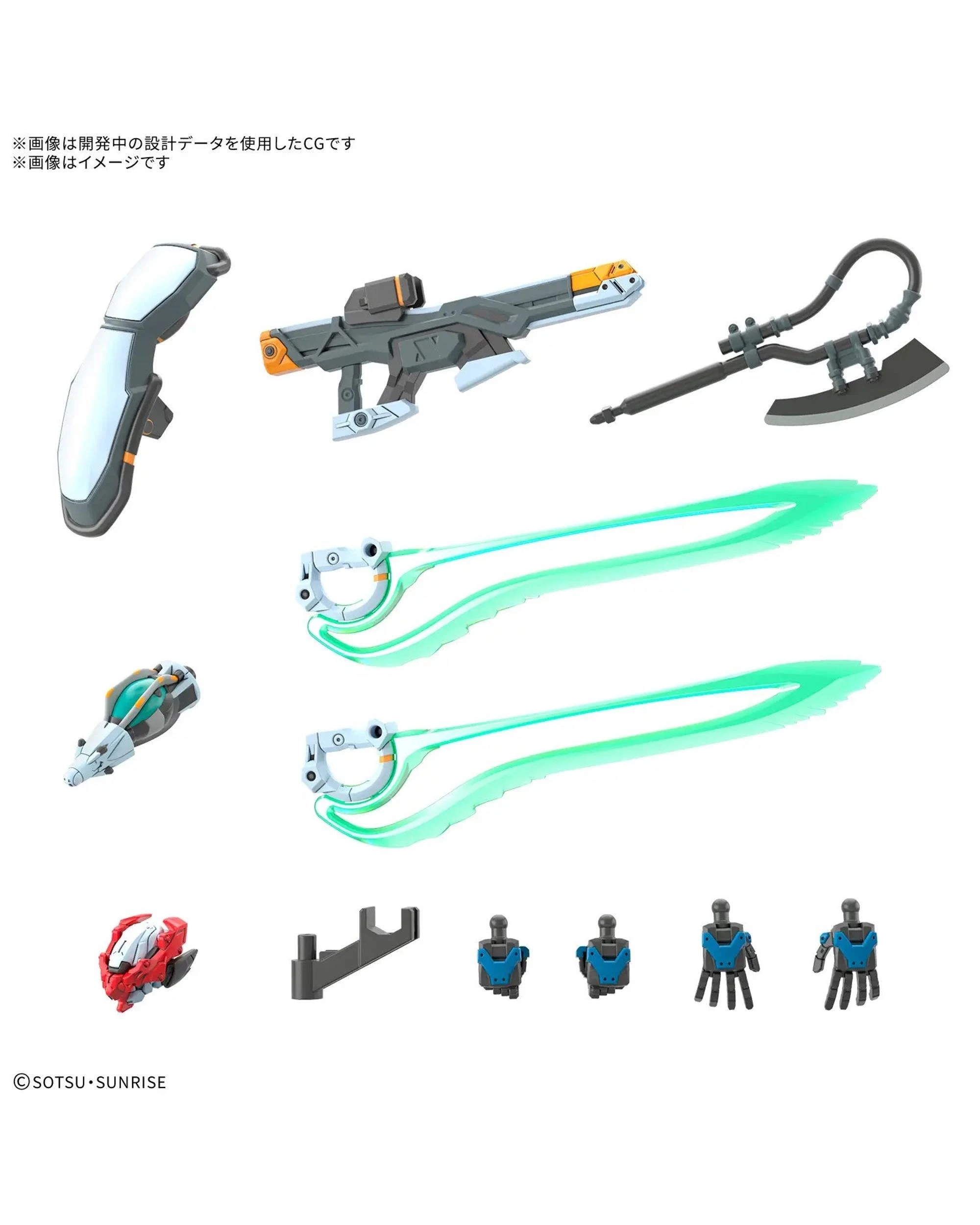 6 Bandai Gundam HG GQuuuuuuX Endymion Unit Awakened 1/144 Model Kit, 6 of 6