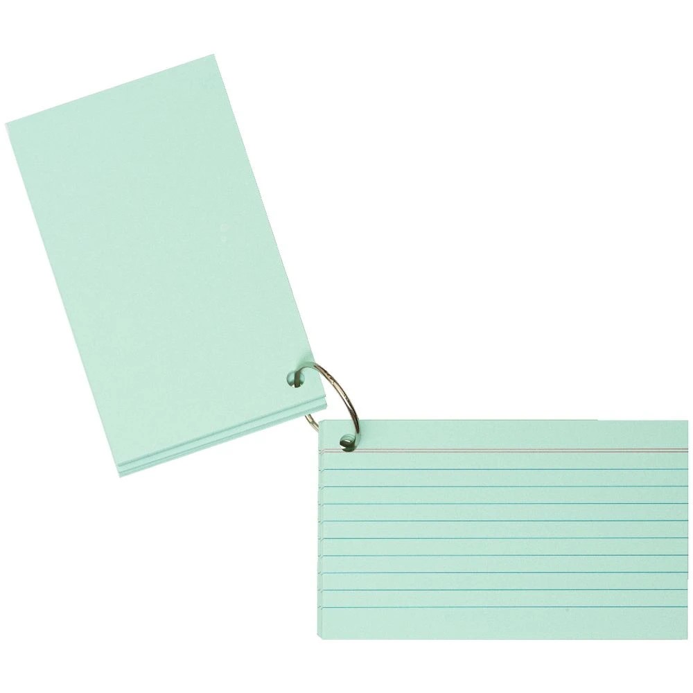 3 Studymate Study Cards Pastel Green 50 Sheets, 3 of 9