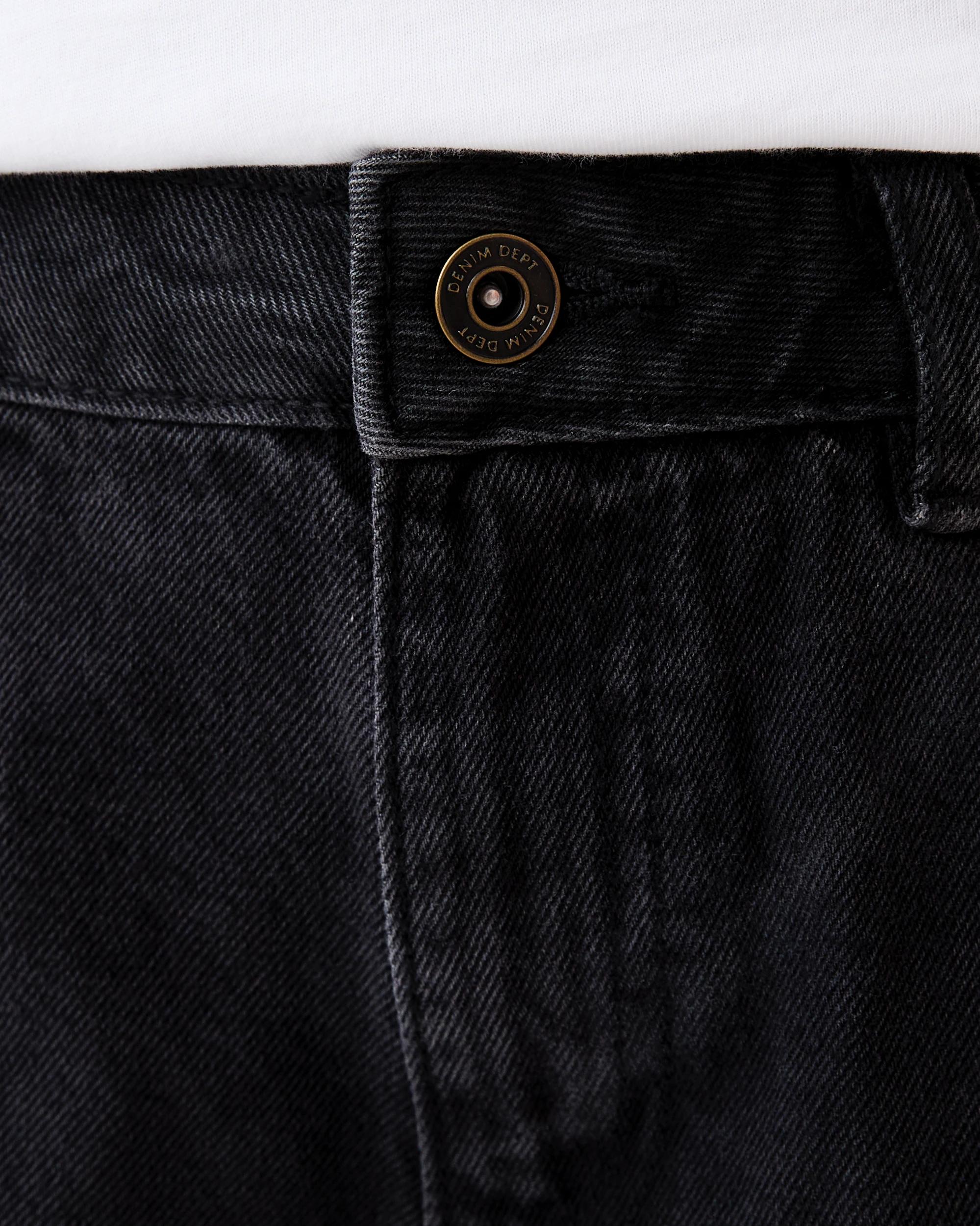 3 Stud Detail Wide Leg Jeans Blk Denim, 3 of 7