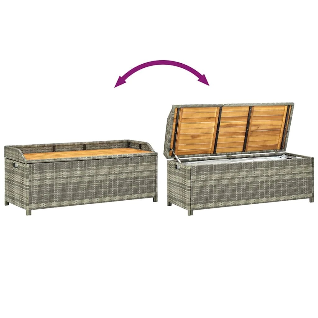 7 vidaXL Storage bench Ample Storage - Grey, 7 of 8