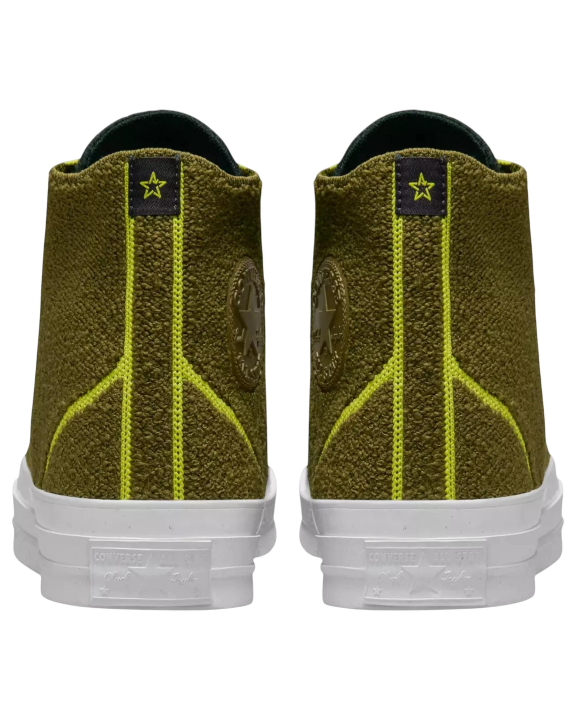 6 Converse Unisex Renew Remix Chuck 70 High Top Show DARK MOSS/BLACK/LIME TWIST, 6 of 9
