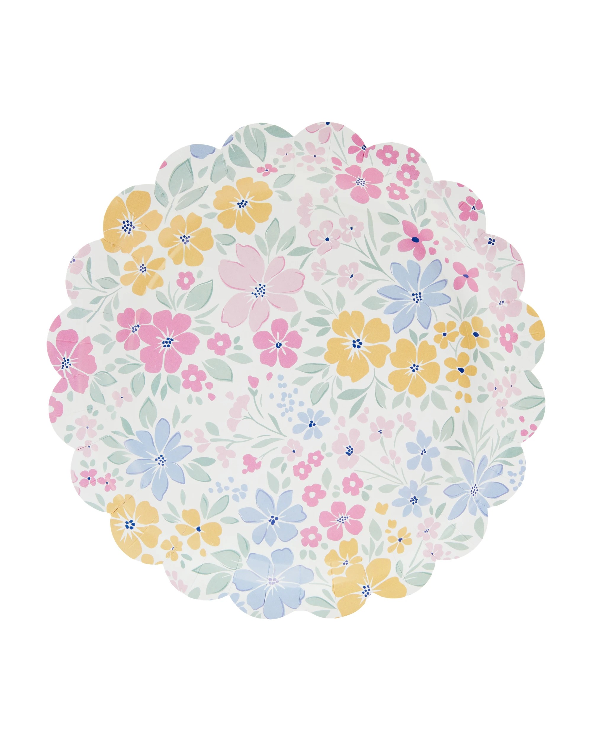 1 16 Piece Floral Paper Plates, 1 of 4