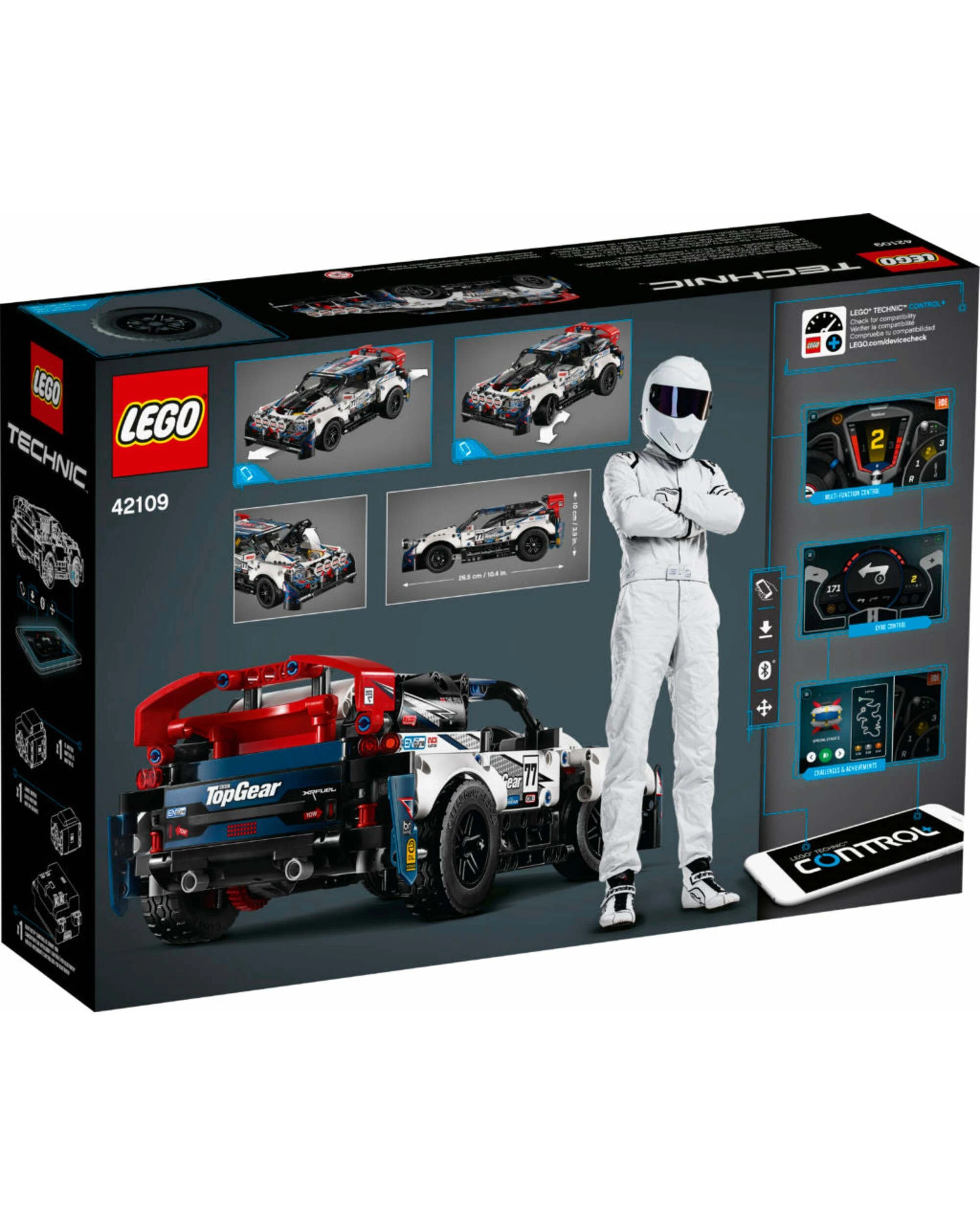 2 LEGO 42109 Technic Series App-Controlled Top Gear Rally Car, 2 of 2