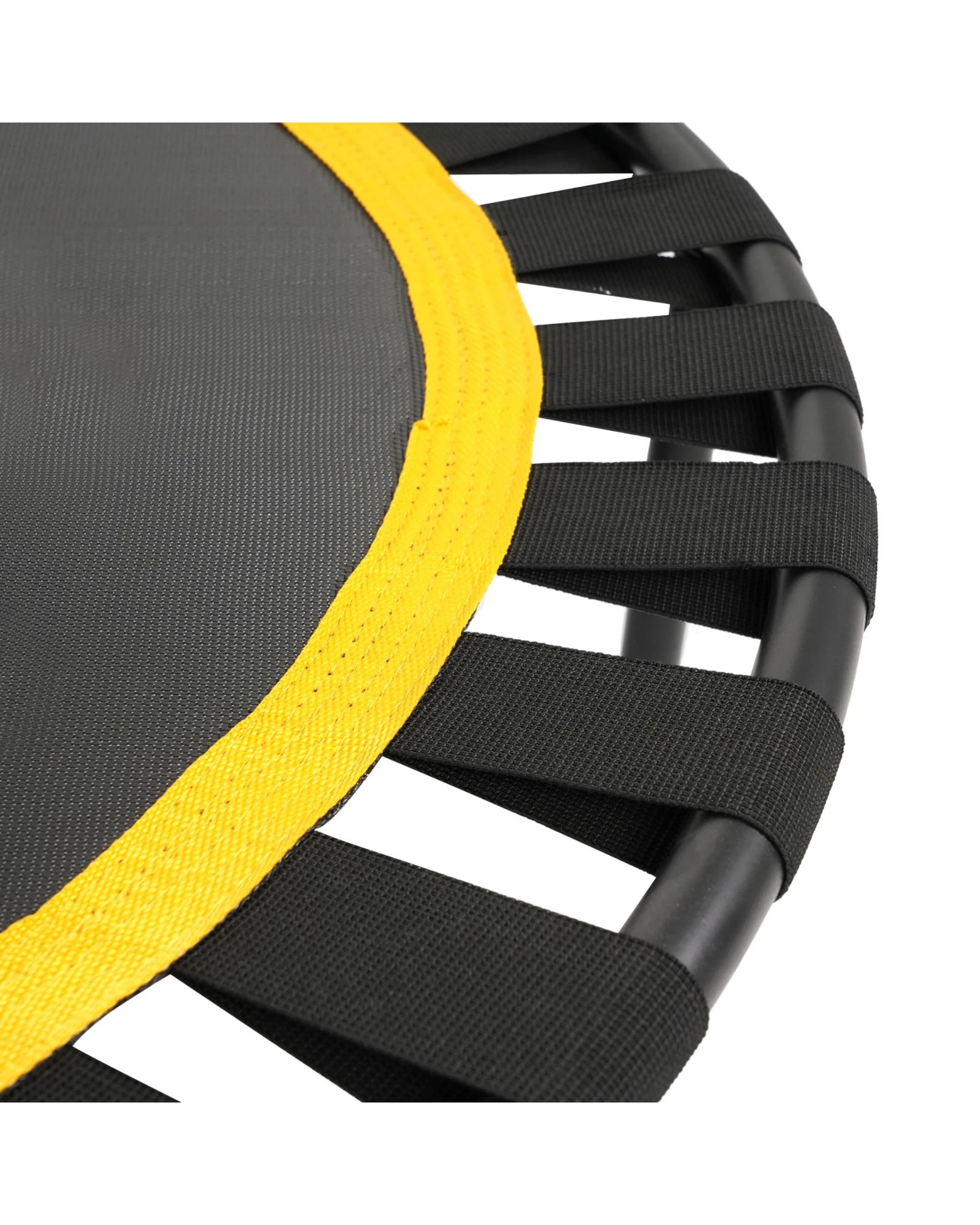 5 Advwin 50 inch Rebounder Mini Trampoline for Adults and Kids Indoor/Outdoor Workout Max Load 150KG Yellow, 5 of 7