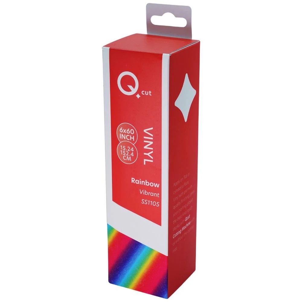 1 Qcut Specialty Vinyl Bright Rainbow, 1 of 3
