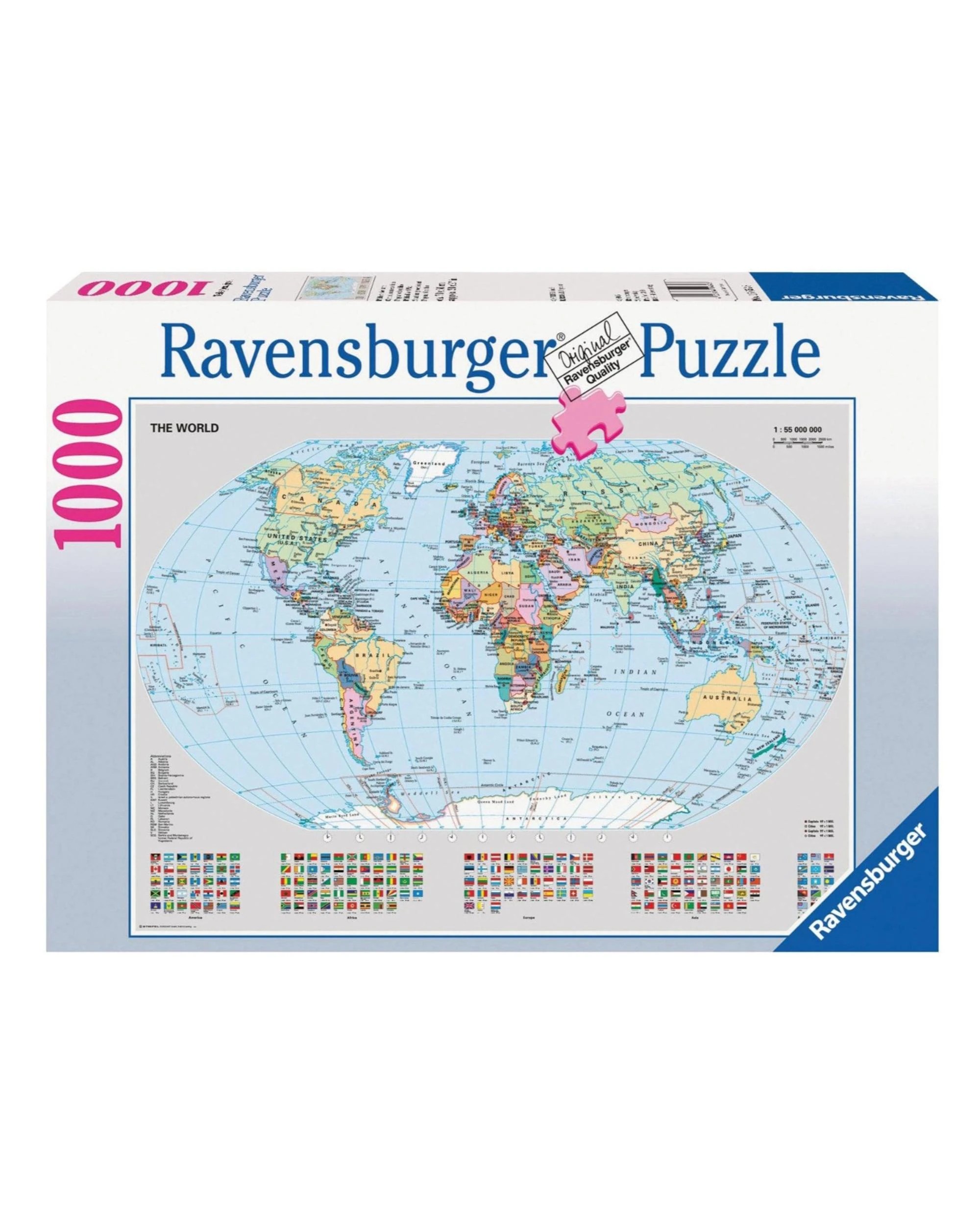 1 Ravensburger Political World Map 1000 Piece Jigsaw Puzzle, 1 of 1