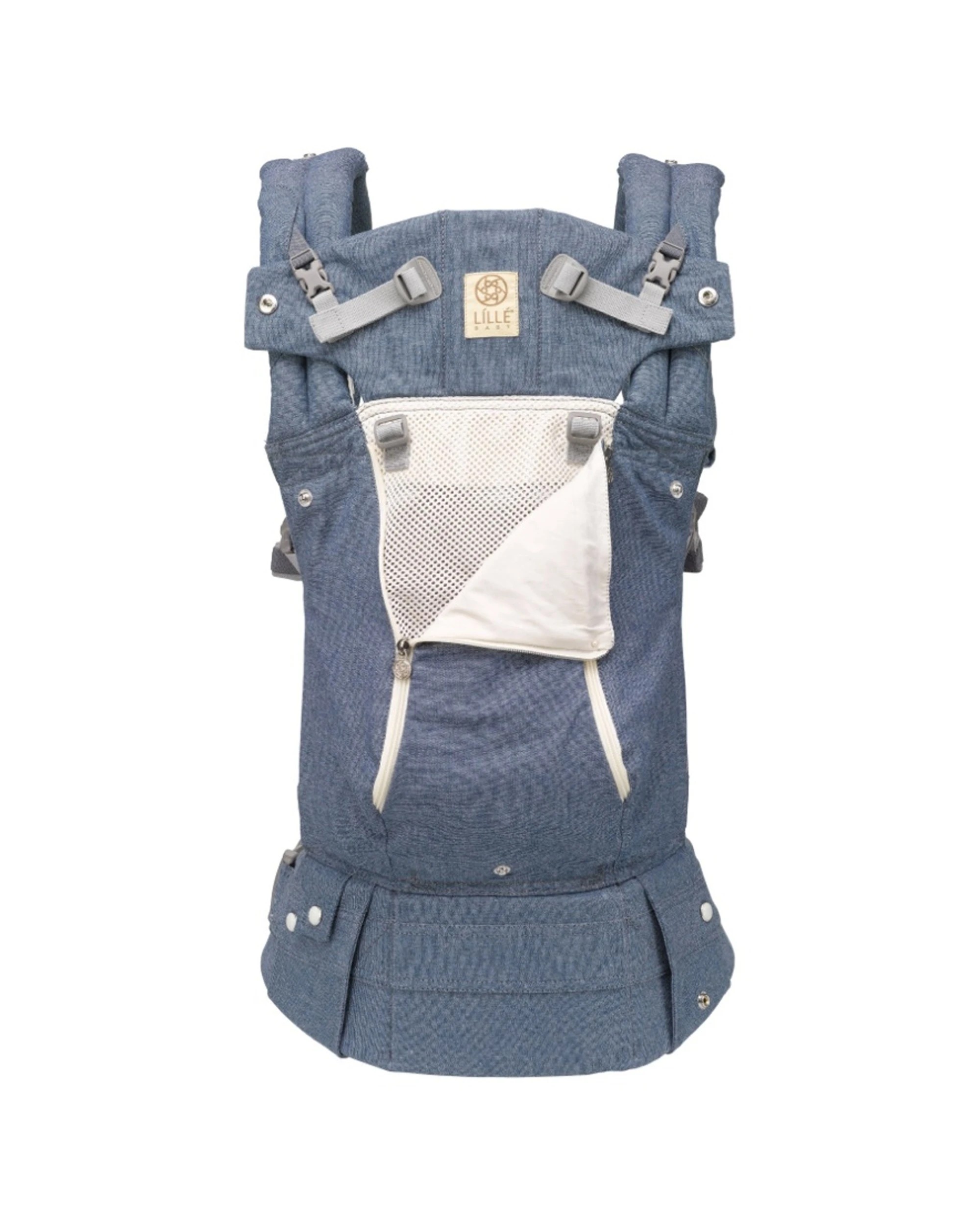 1 LilleBaby Comp. All Seasons Chambray - Blue, 1 of 4