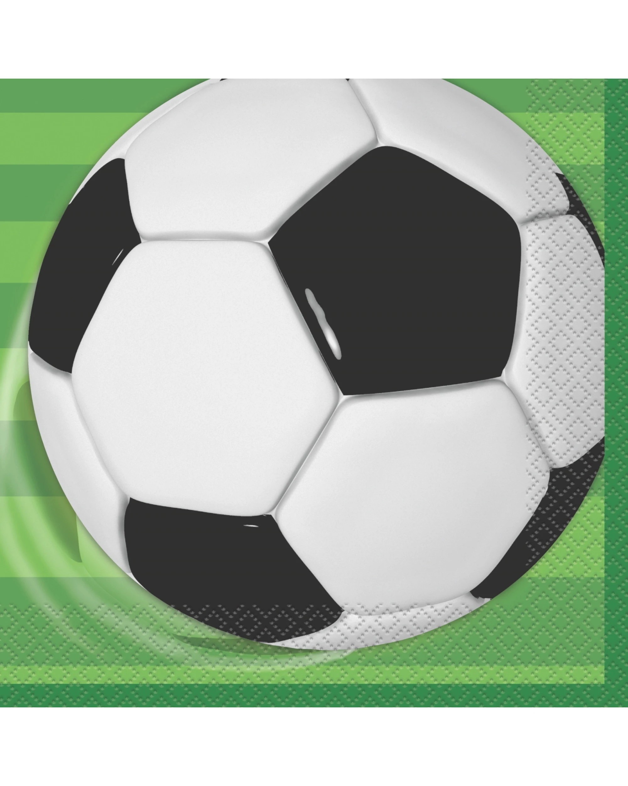 1 Unique Soccer Ball Large Napkins Serviettes Pack of 16, 1 of 1
