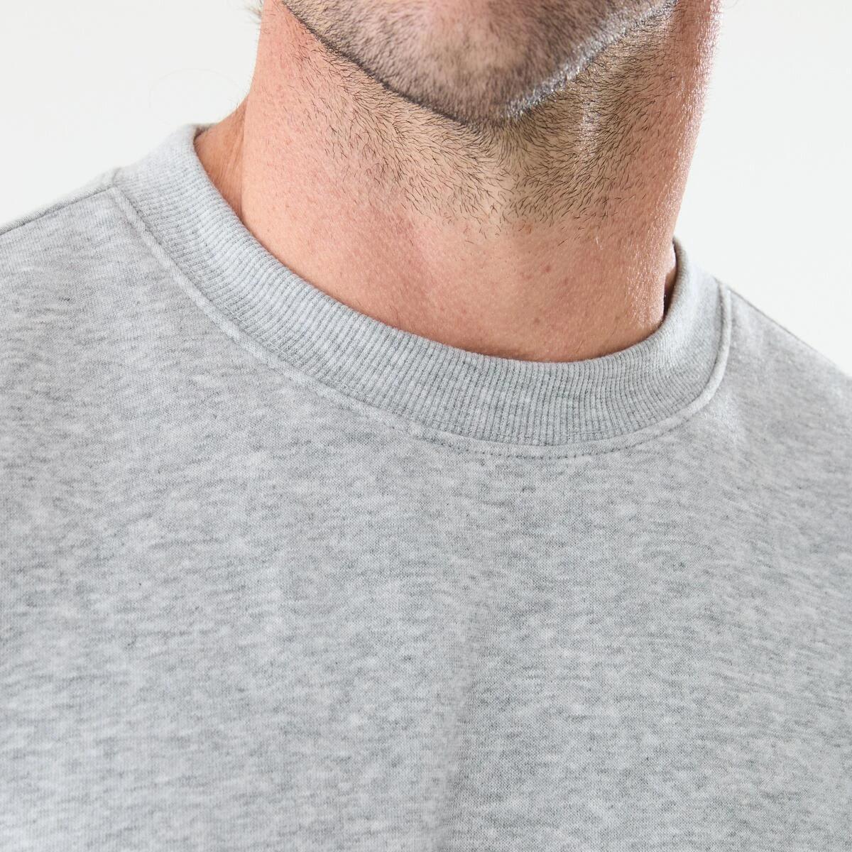 5 Basic Crew Neck Sweatshirt Gry Marle, 5 of 5