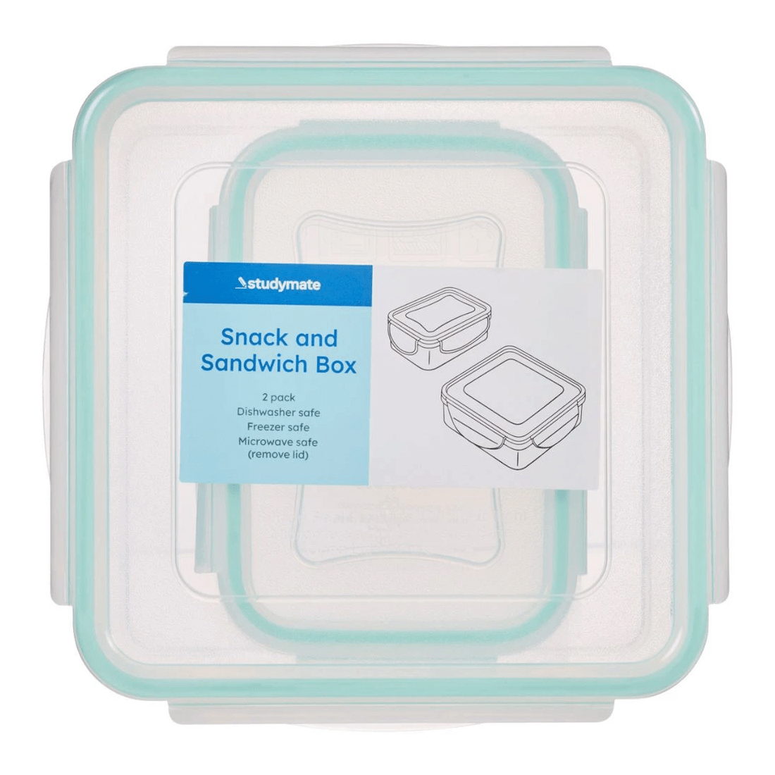 1 Studymate Snack Containers 2 Pack, 1 of 2