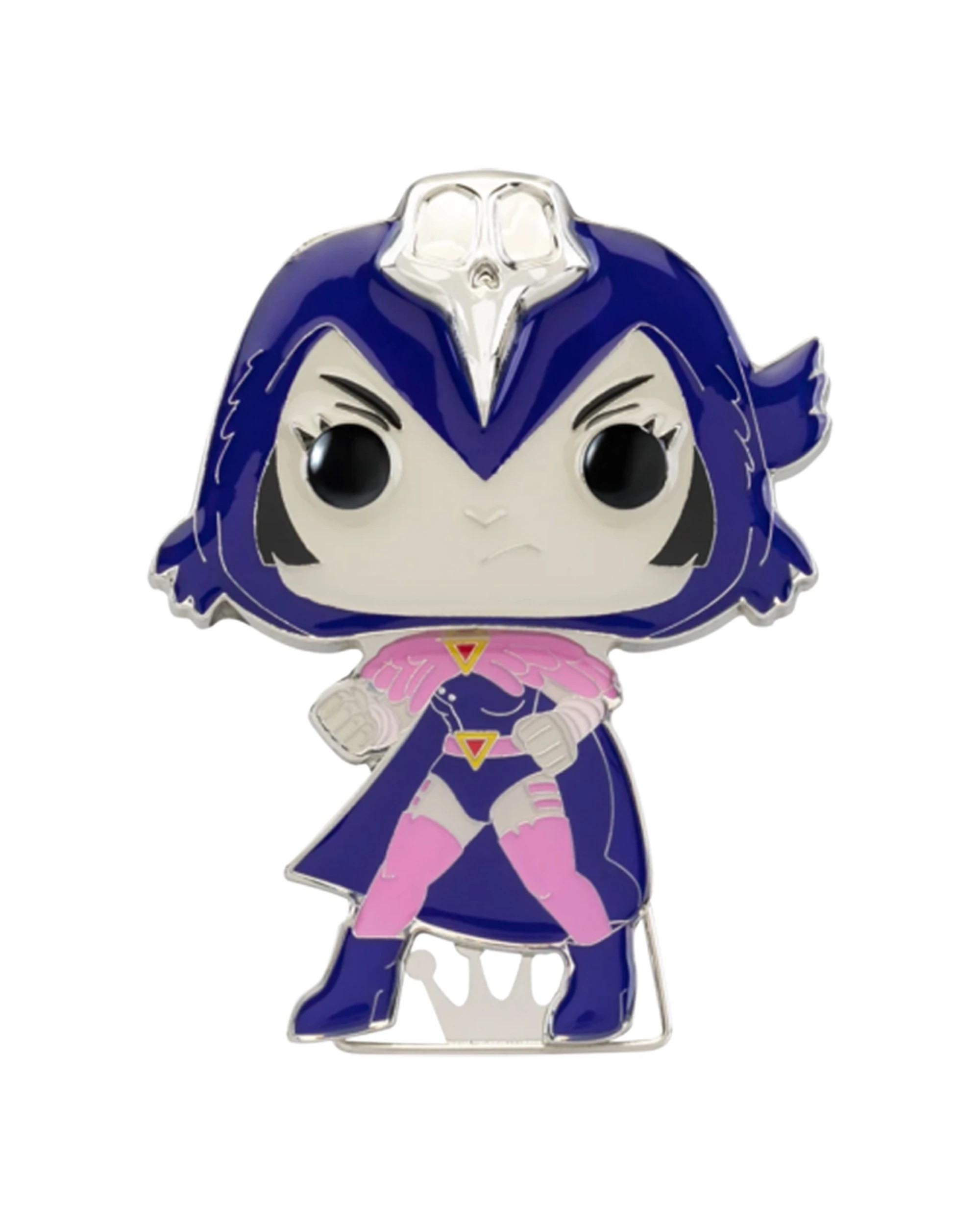 1 Pop Teen Titans Go Raven Enamel Pin 10cm Shiny Finish Collectible Accessory - Multi, 1 of 3