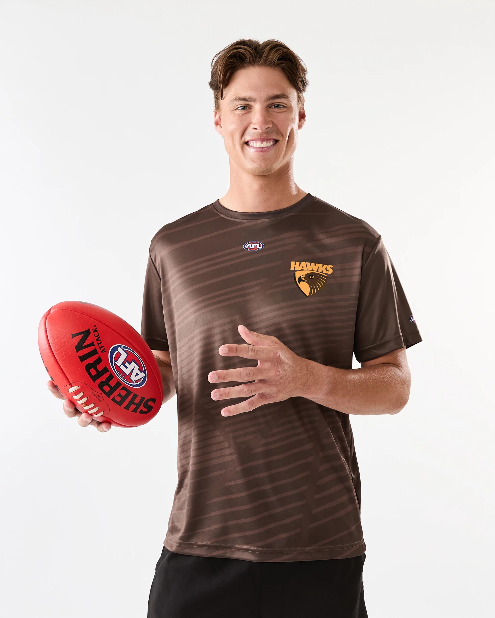 1 Official AFL Adult Training T-shirt Hawthorn, 1 of 8