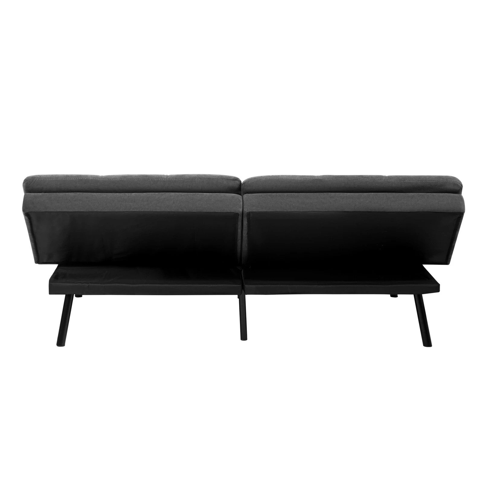 9 Oikiture Sofa Bed Futon Convertible Velvet Lounge Couch 3-seater Recliner
 - Grey, 9 of 10