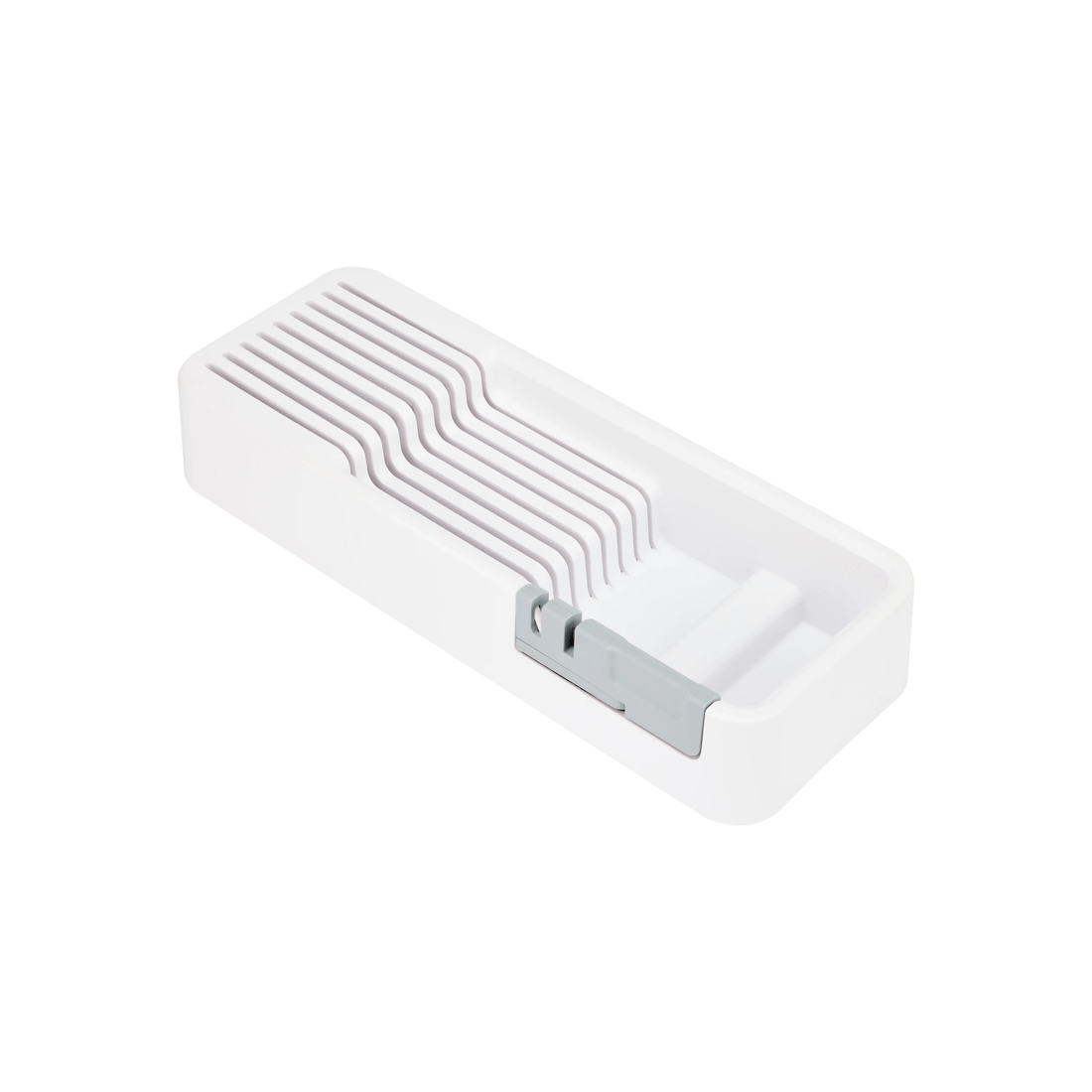 1 In Drawer 9 Knife Organiser - White and Grey, 1 of 10