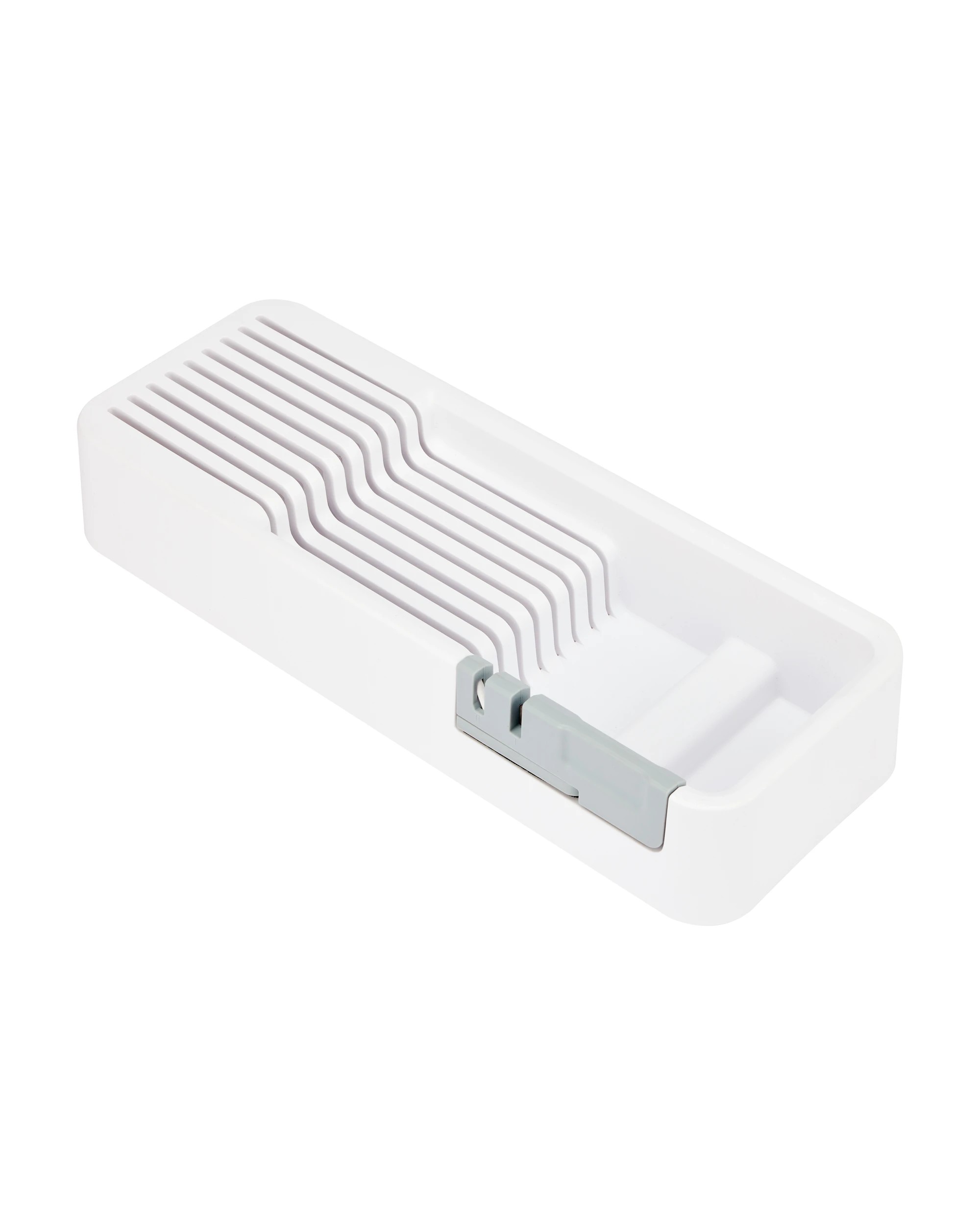 1 In Drawer 9 Knife Organiser - White and Grey, 1 of 10