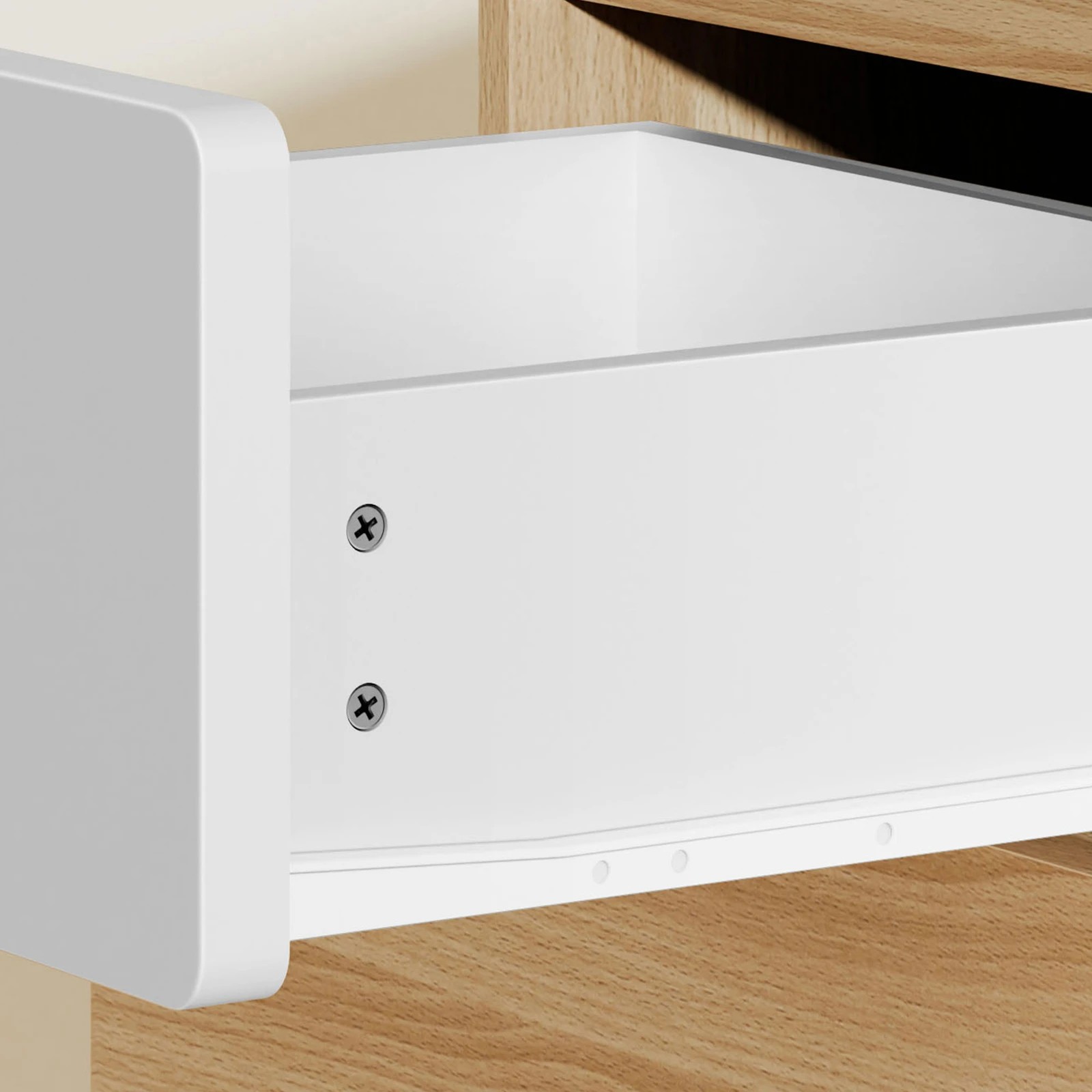 6 Alfordson 5 Chest of Drawers Minimalist Storage Cabinet Dresser - Oak, 6 of 10