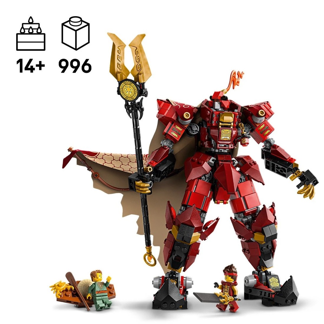 9 LEGO NINJAGO The Fire Knight Mech 71846, 9 of 10