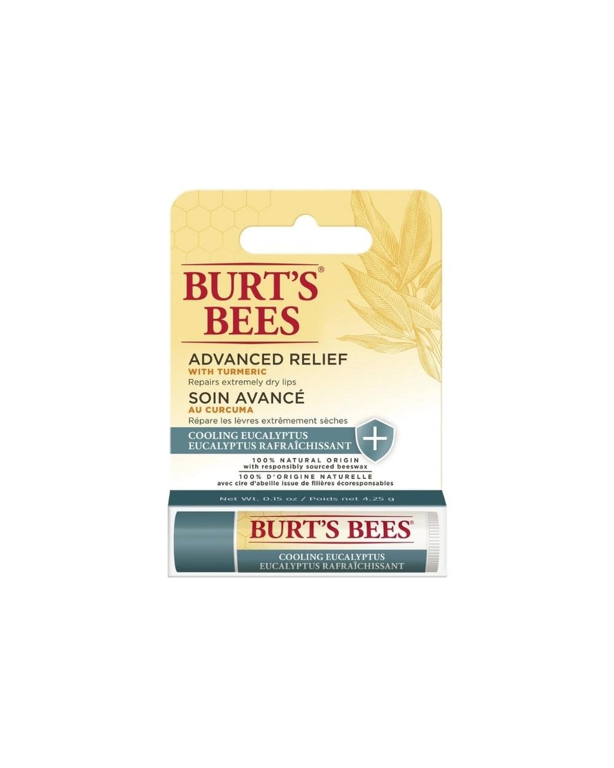 2 6 x Burt's Bees Advanced Relief Eucalyptus Lip Balm 4.25g - Clear, 2 of 4