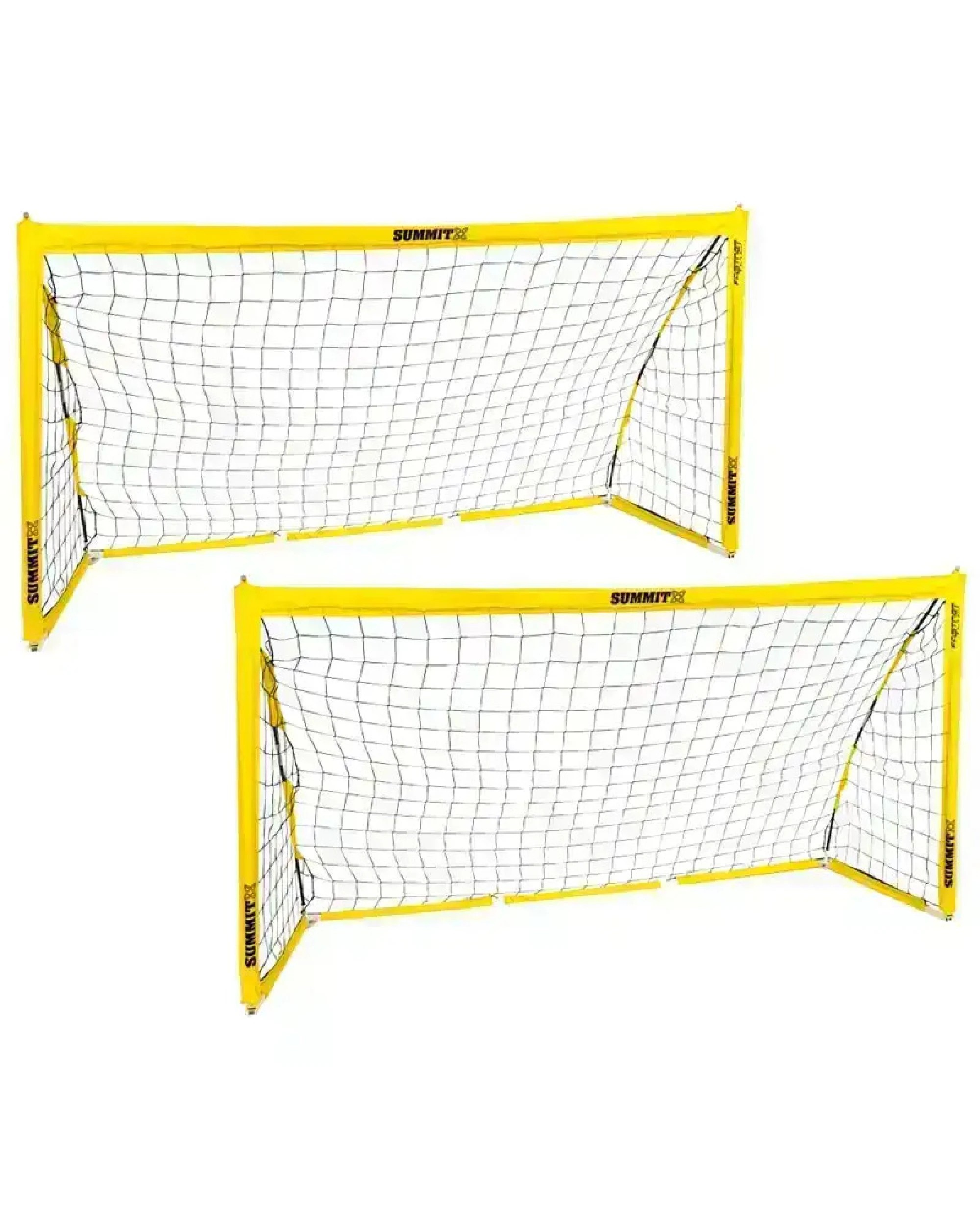 1 Summit 2x Pop Up Fastnet Soccer Goal Futsal Football Portable Flexible 1.5m x 0.9m, 1 of 4
