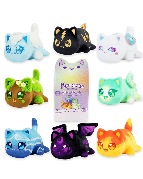 15cm Aphmau MeeMeows Litter 8 Mystery Plush Toy: Elemental - Assorted