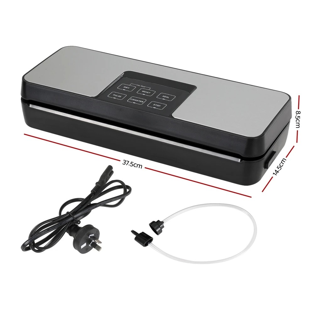 2 Devanti Food Vacuum Sealer Machine Fresh Storage Auto Seal Slide Cutter 5 Modes - Black, 2 of 3