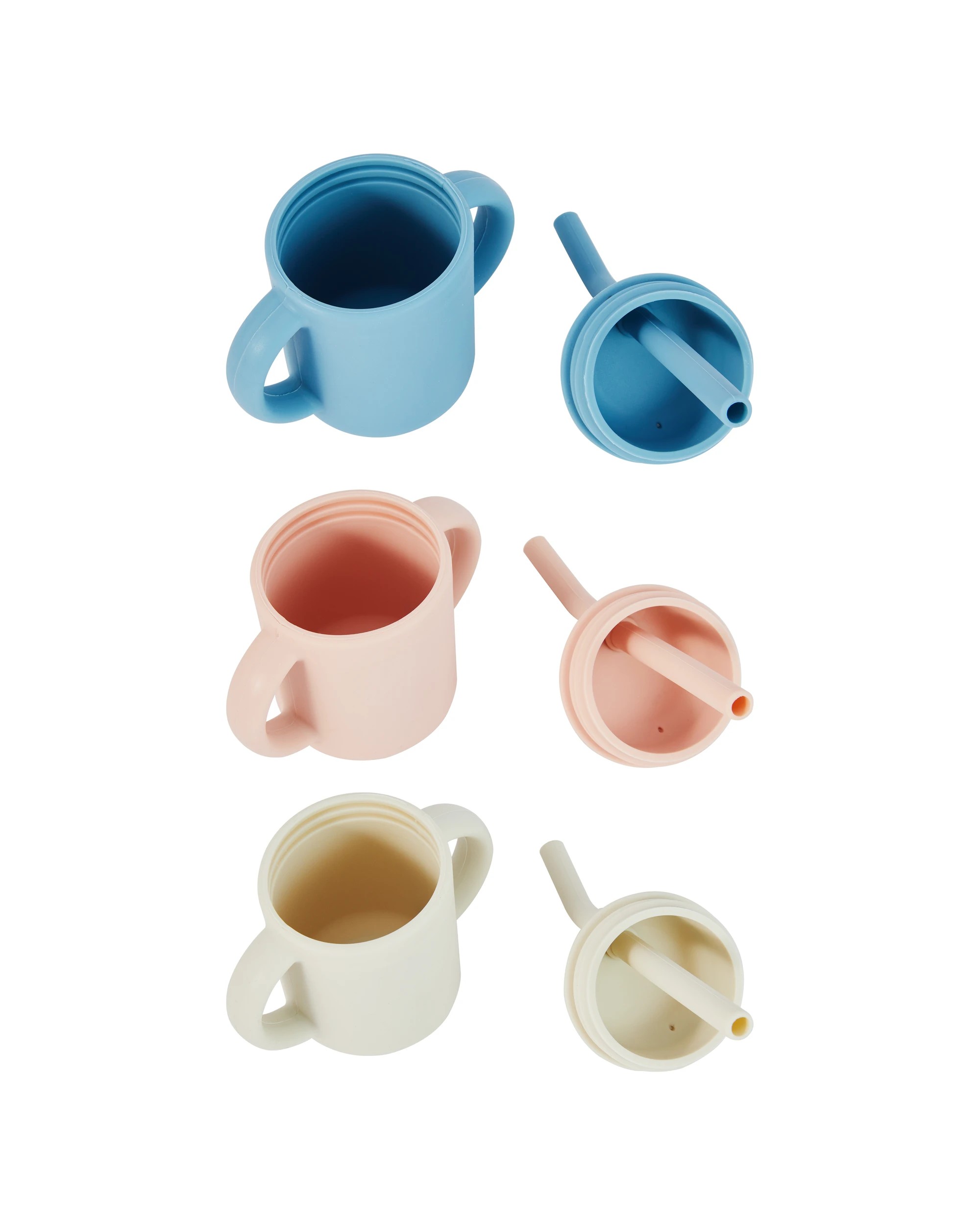 2 Silicone Sippy Cup with Straw - Assorted, 2 of 8