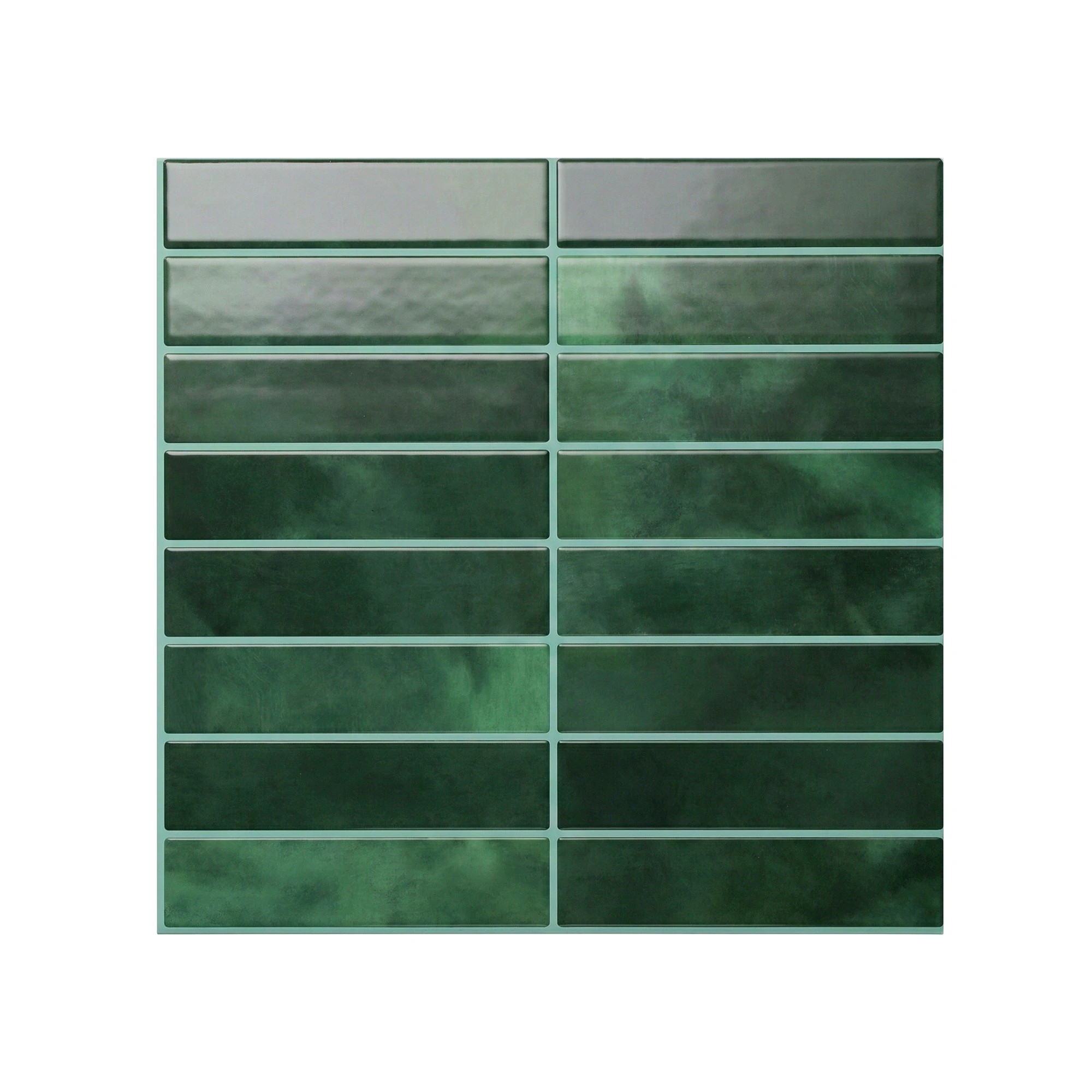 3 Artiss 3D Peel and Stick Wall Tiles Self Adhesive LinearGrid Backsplash 10 - Green, 3 of 8