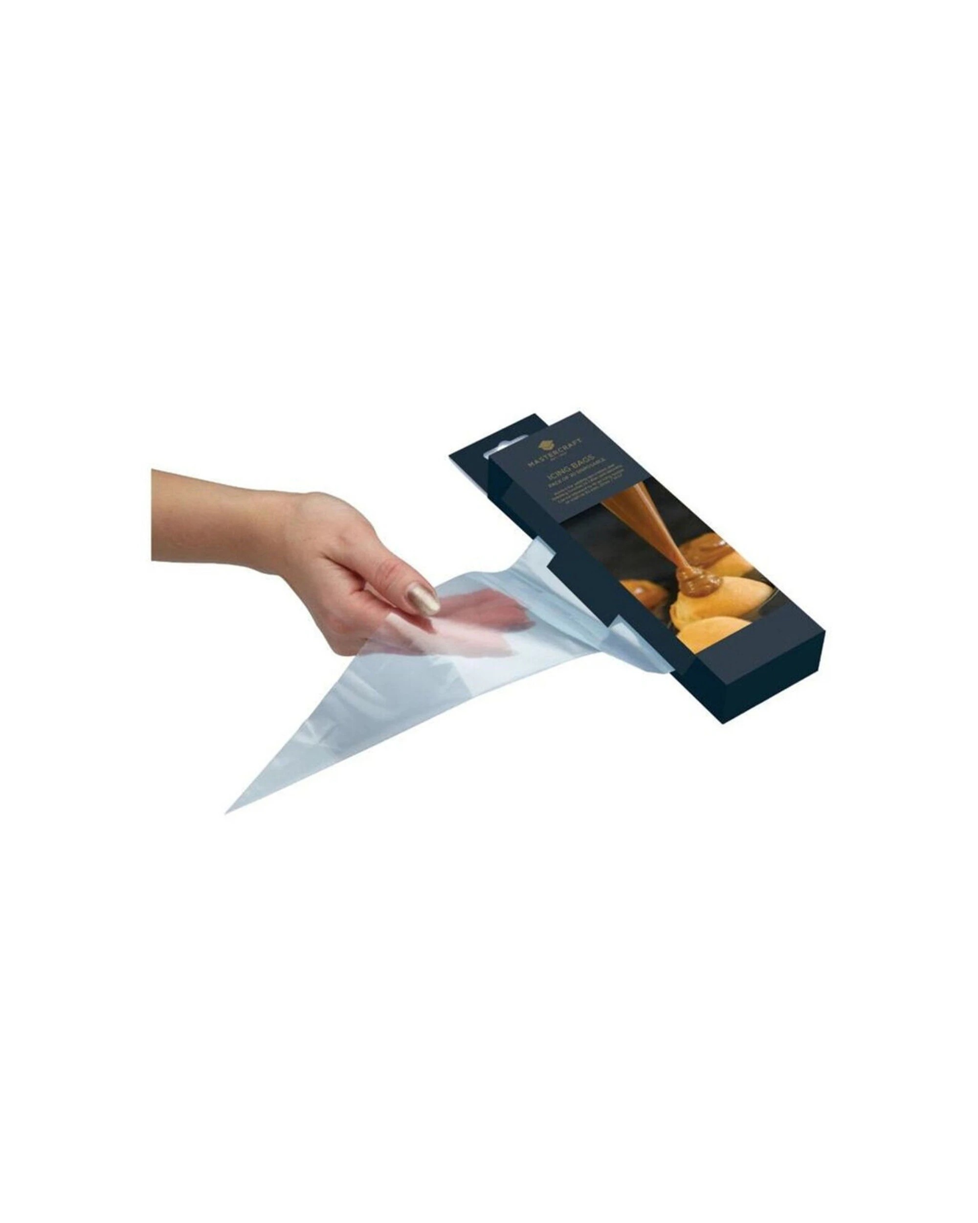 2 Mastercraft 3x 20pc Disposable Icing Bag Baking Accessory Convenient - Clear, 2 of 6