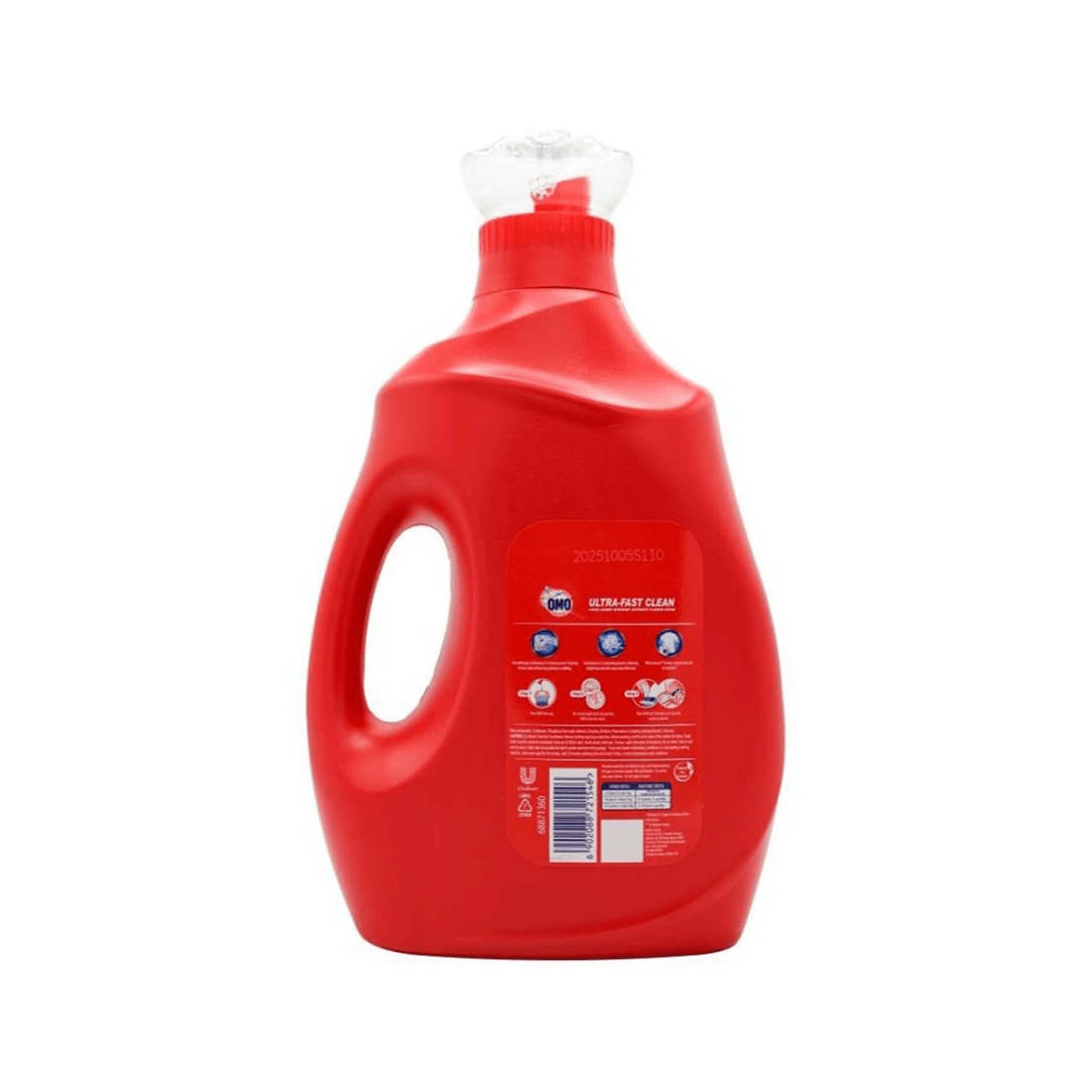 2 Omo 1936ml Laundry Liquid Detergent Ultra-Fast Clean Stain Remover All Machines, 2 of 3