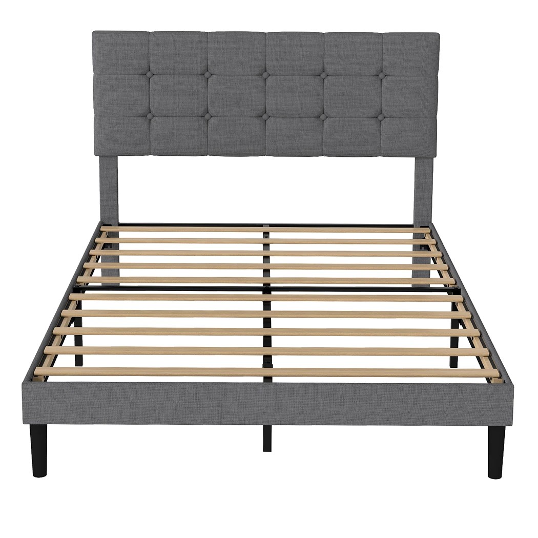 2 Levede Queen Size Bed Frame Upholstered, 2 of 8