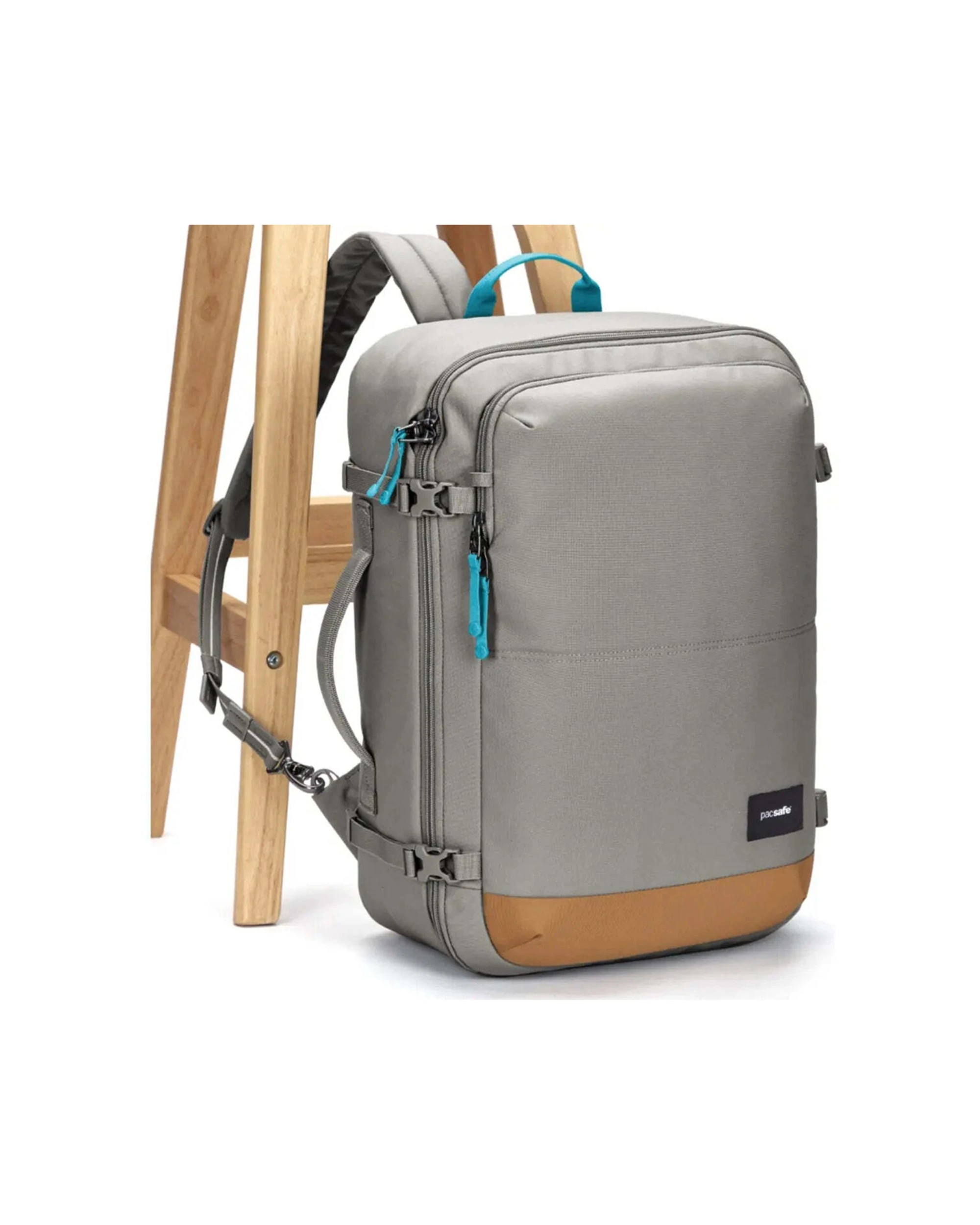 7 Pacsafe GO 34L Anti-Theft Carry-on Backpack Lockable Zip Tab Travel Accessory Stone - Grey, 7 of 8