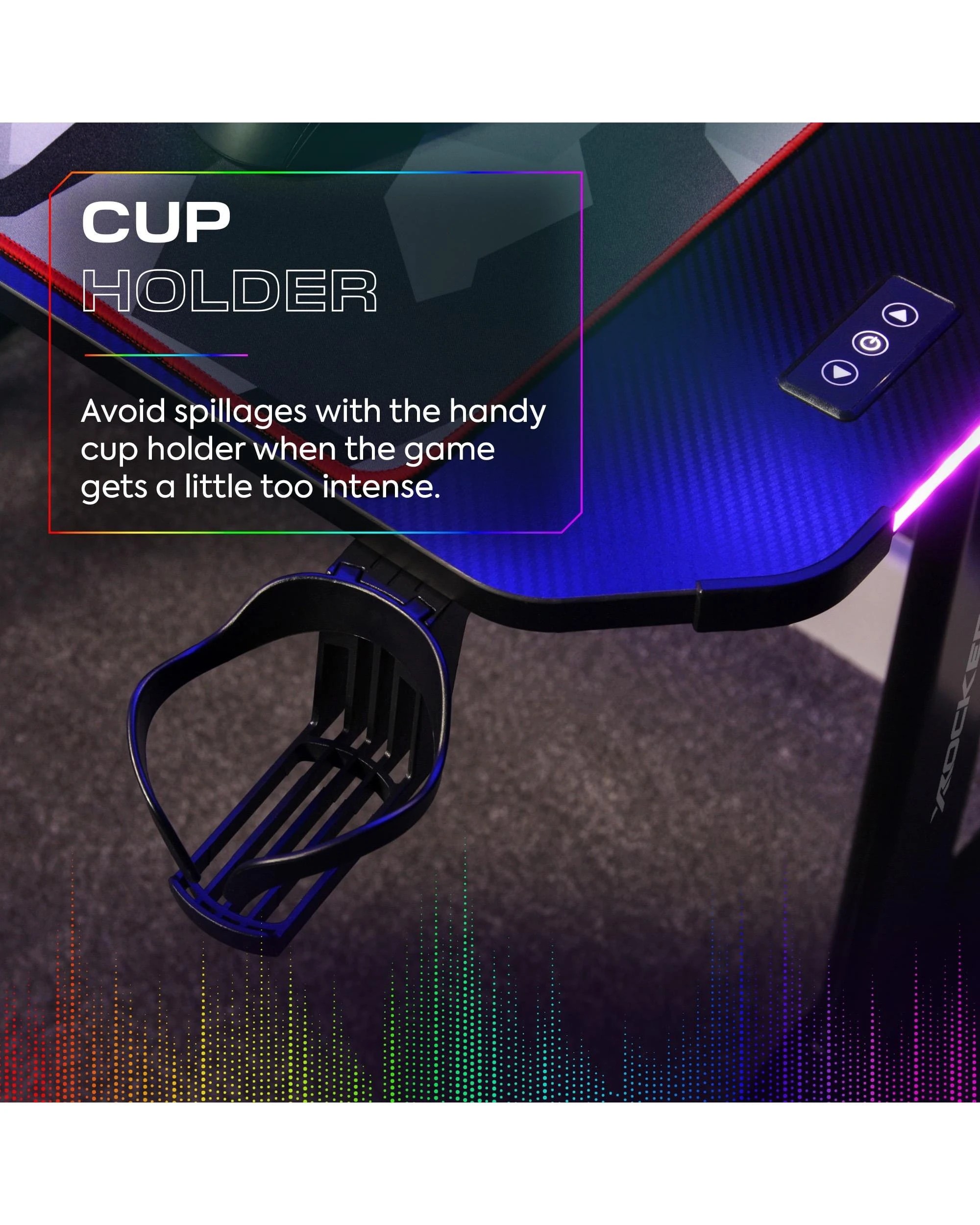 8 X Rocker Panther RGB Gaming Desk, 8 of 9
