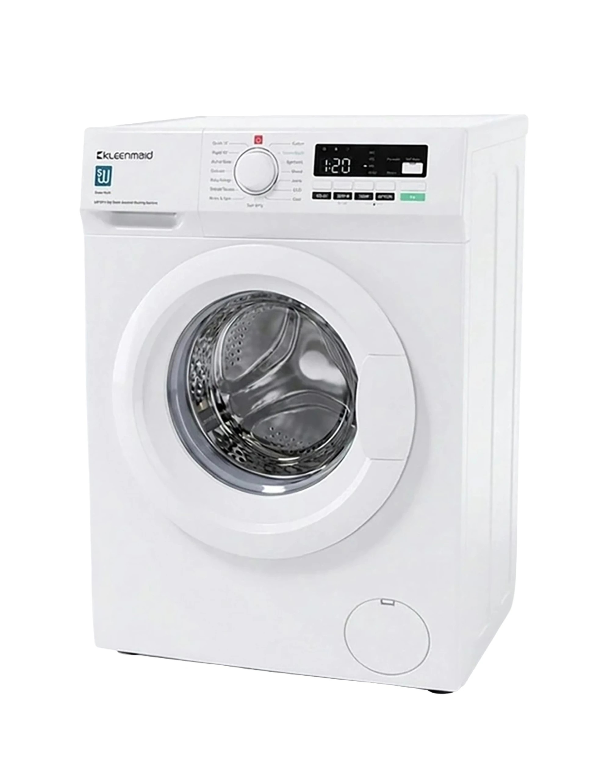 1 Kleenmaid Steam Assisted Front Load Washing Machine 8kg Energy Efficient - White, 1 of 6